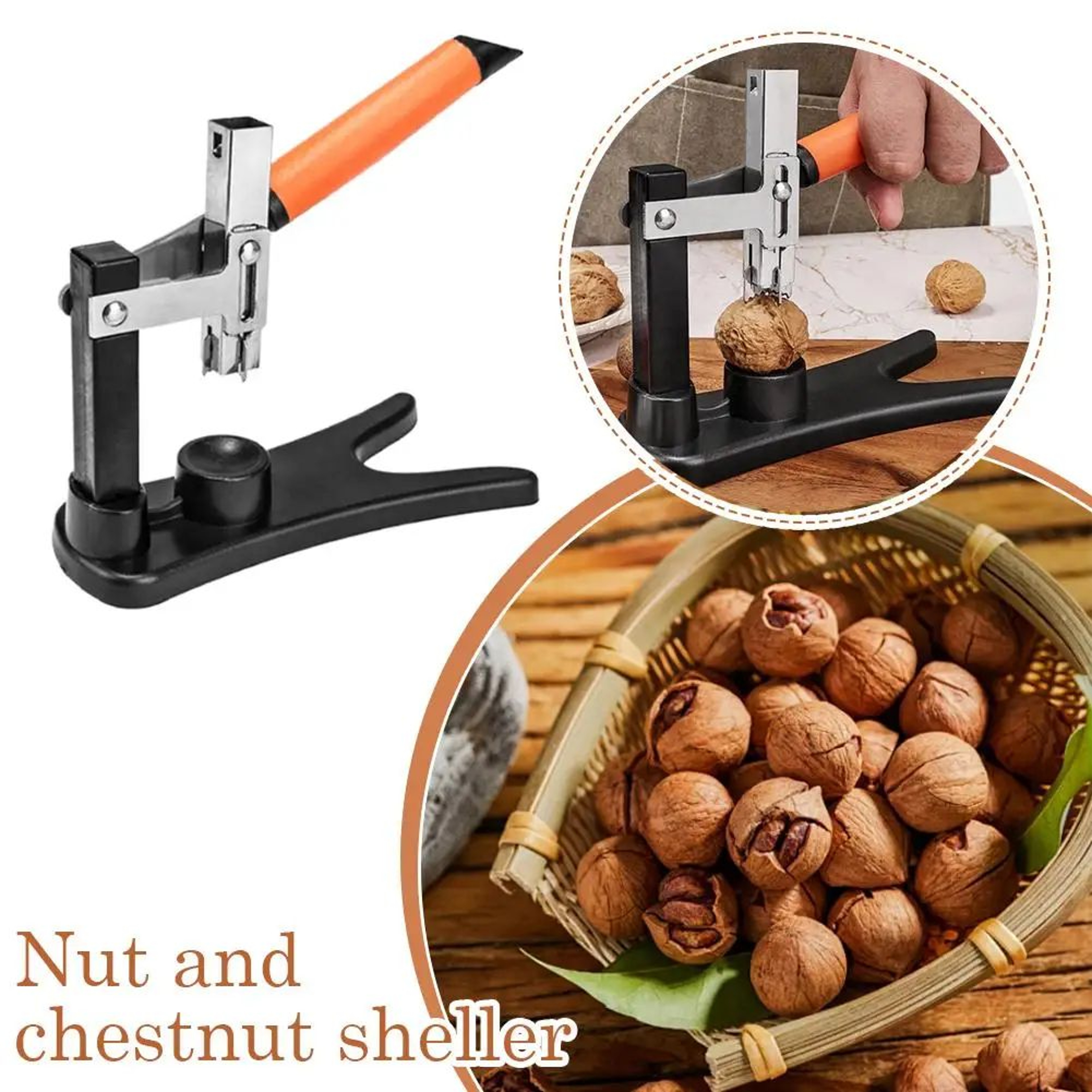Stainless Steel Chestnut Cutter Nutcracker Shelling Tool 7