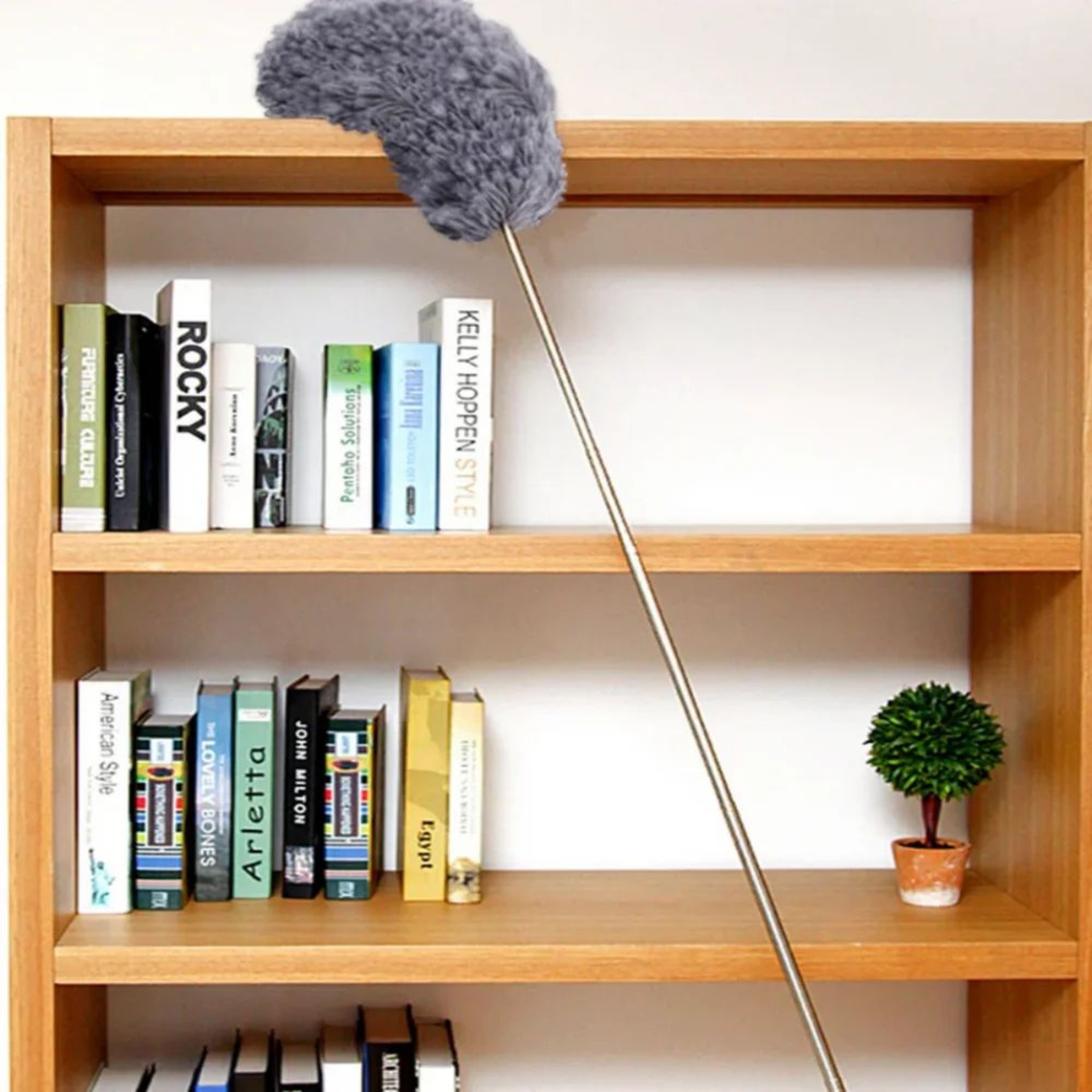 Gray Flexible Cleaning Duster Gap Dust Brush Lightweight Tool 8
