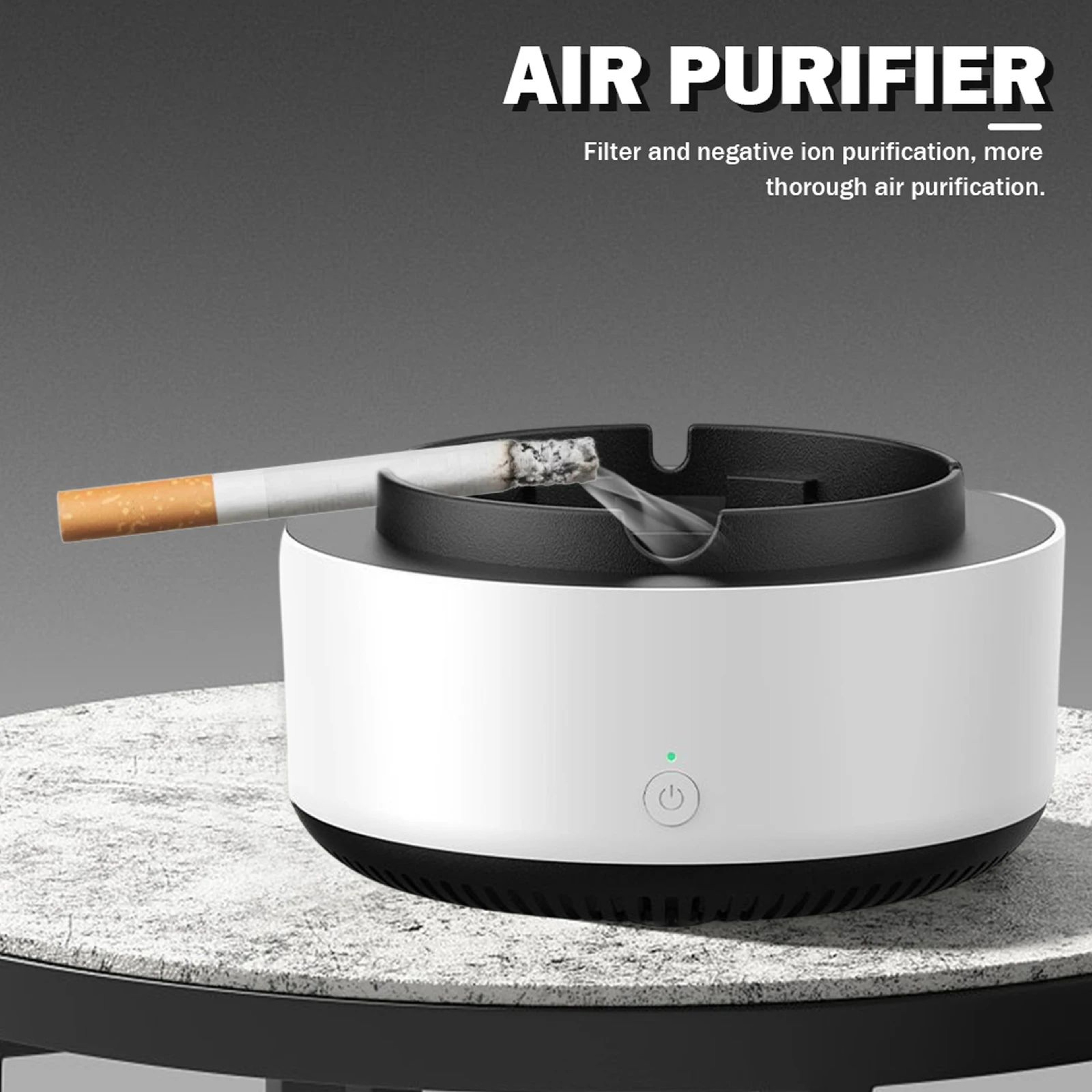 Portable Ashtray Air Purifier Anion Smoke Filter For Home Office 2