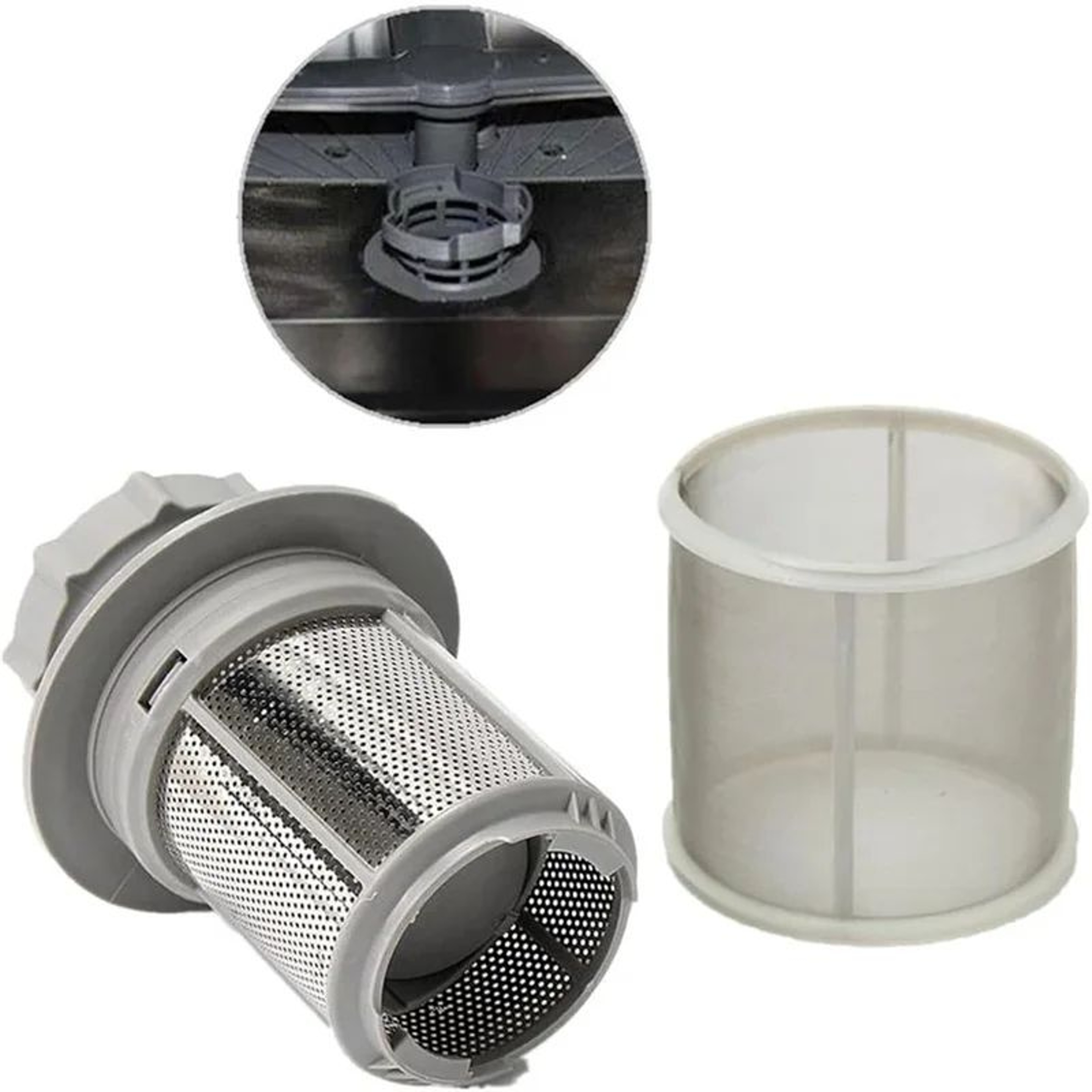 Stainless Steel Dishwasher Mesh Filter Replacement Set 0