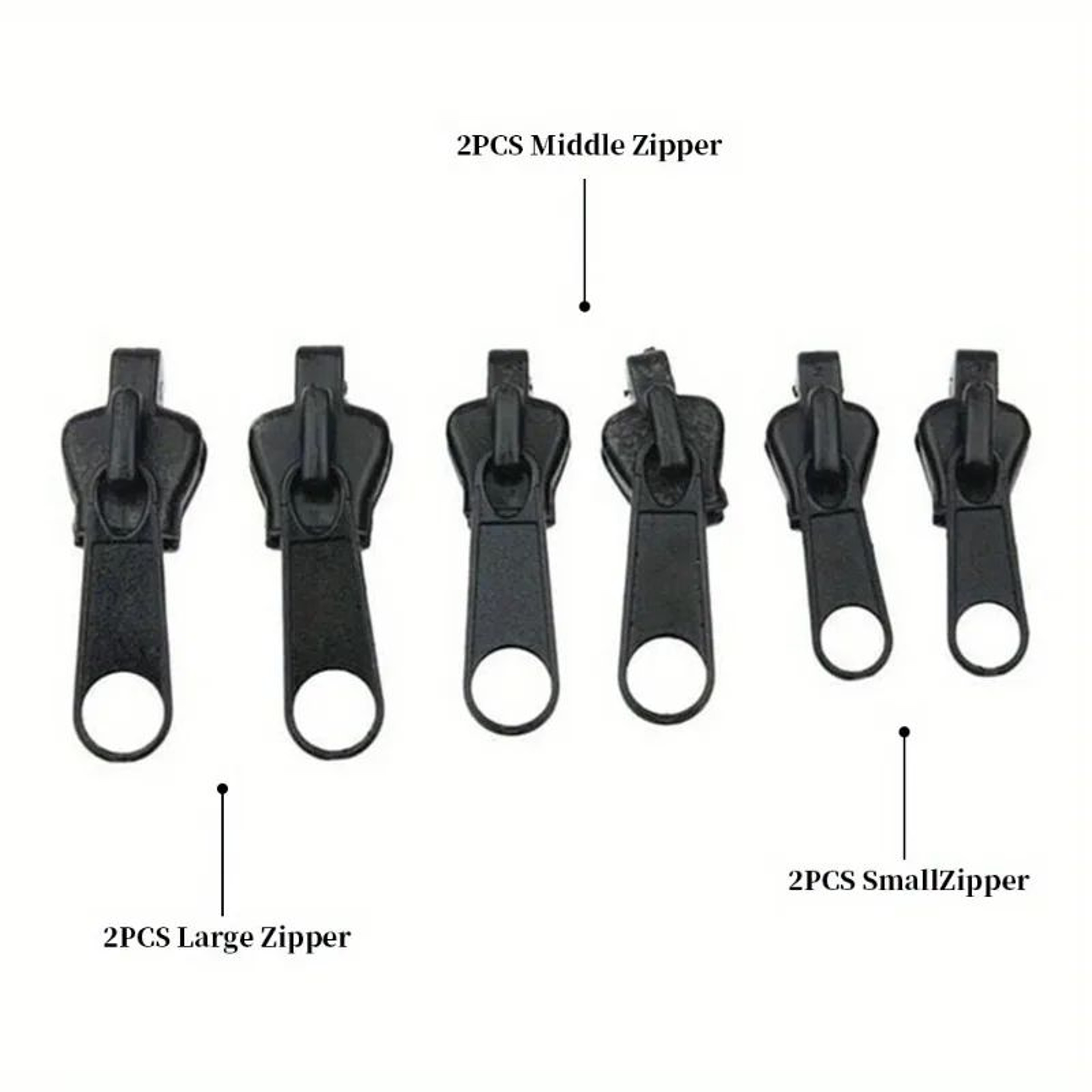 6 Piece Instant Zipper Repair Kit Universal Replacement Set 5