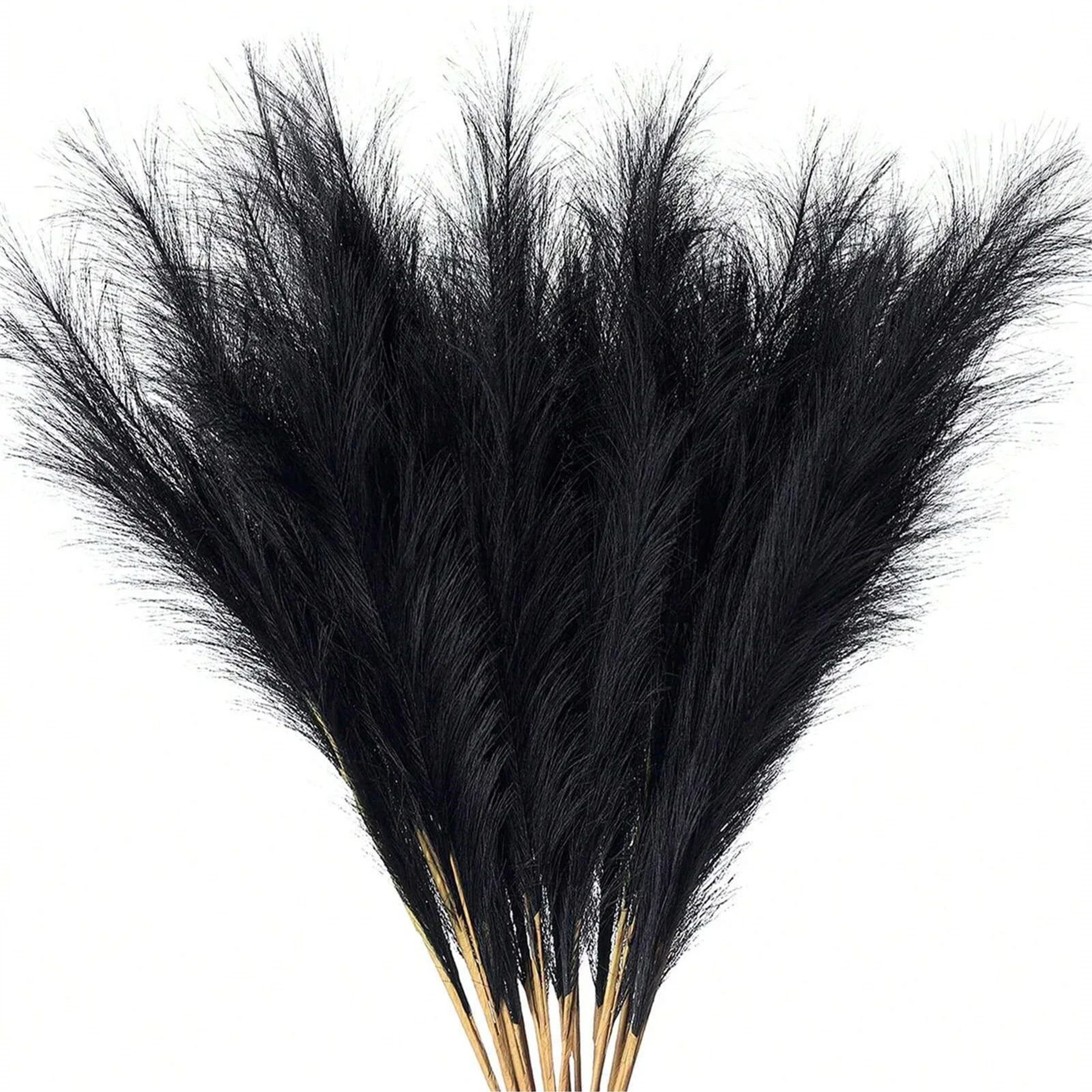 Artificial Pampas Grass Red Faux Reeds Decor 55cm Set 14