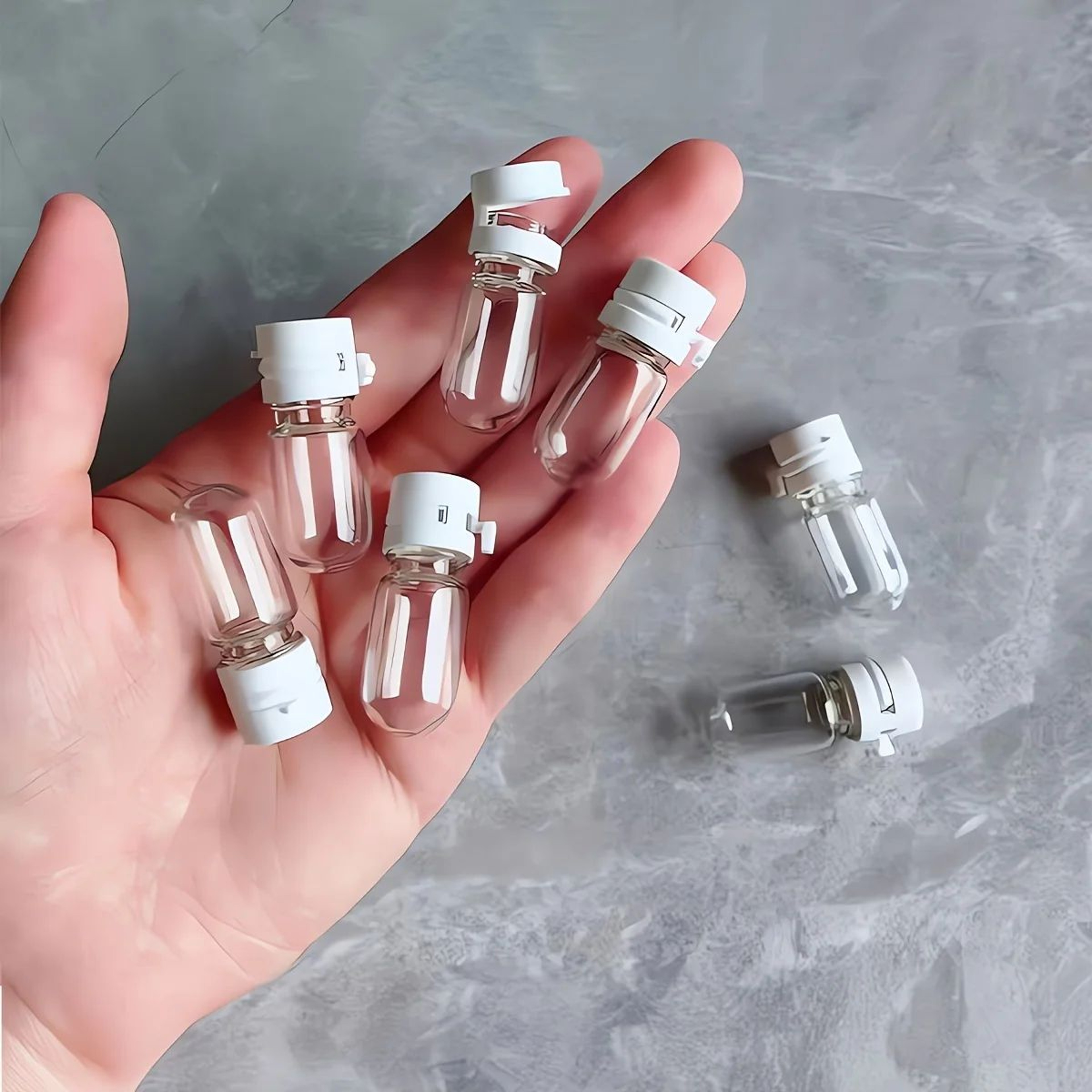 Clear Travel Bottles Set Leak Proof Portable Cosmetic Containers 6