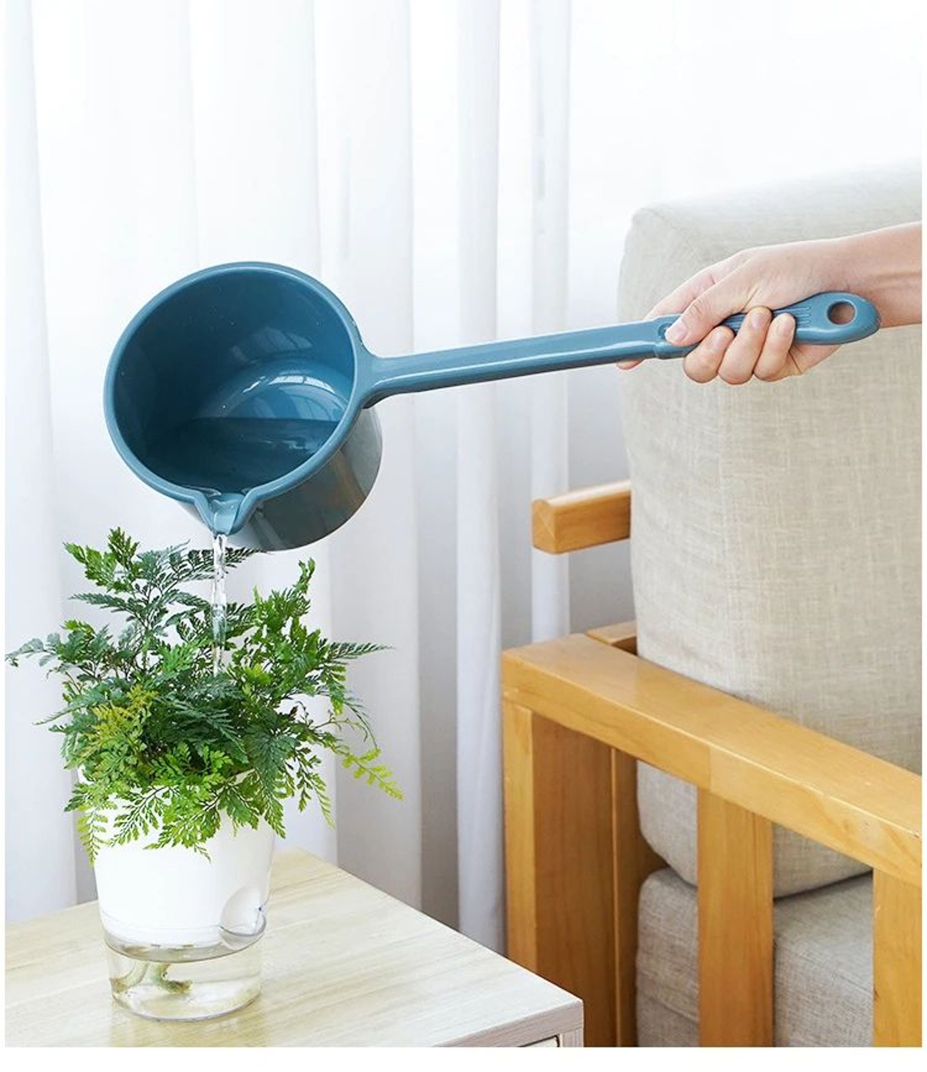 Long Handle Water Ladle Large Capacity Multi Purpose Scoop 7