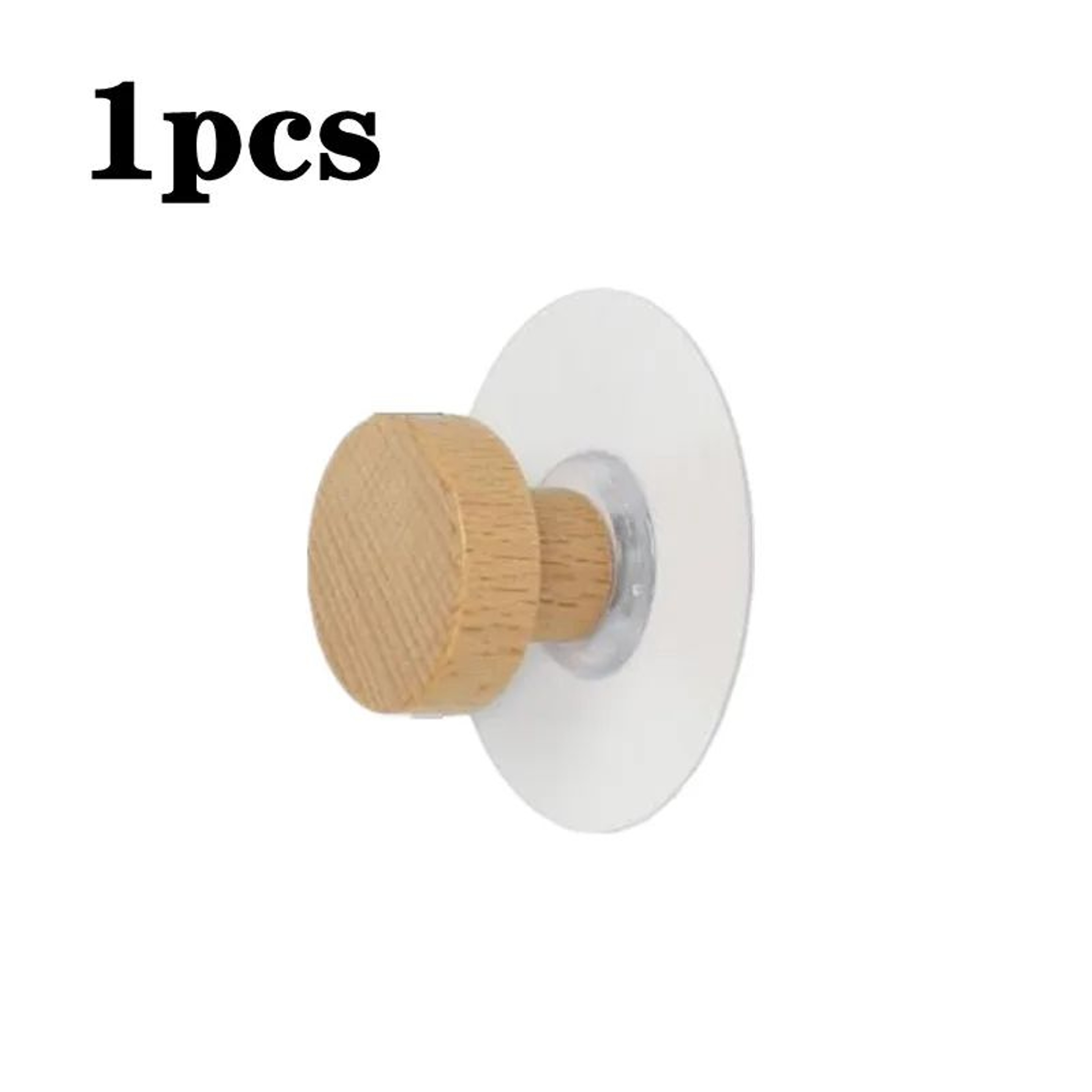 Wooden Wall Hooks Geometric Coat Hanger Punch Free 10