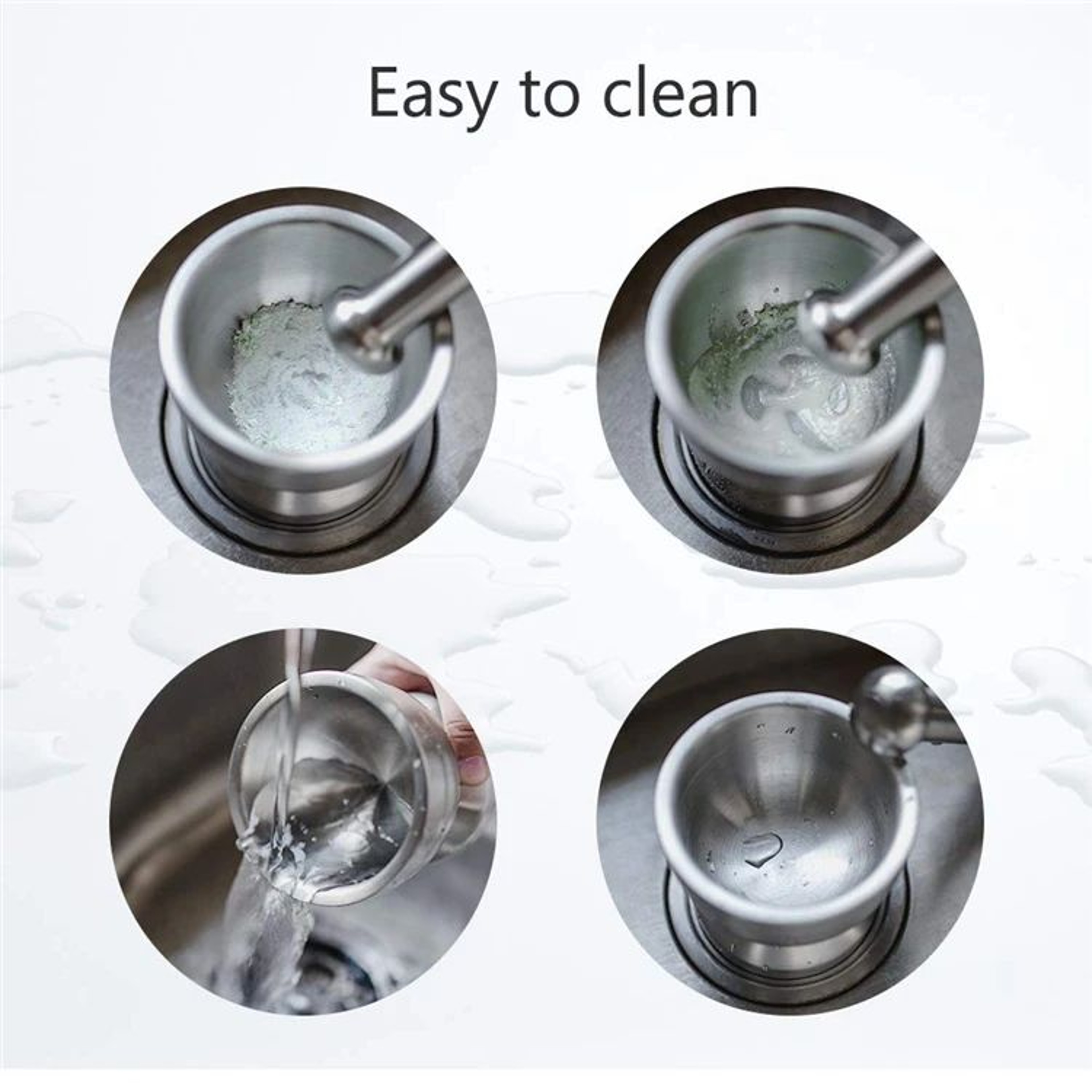 Stainless Steel Mortar And Pestle Spice Grinder Set 13