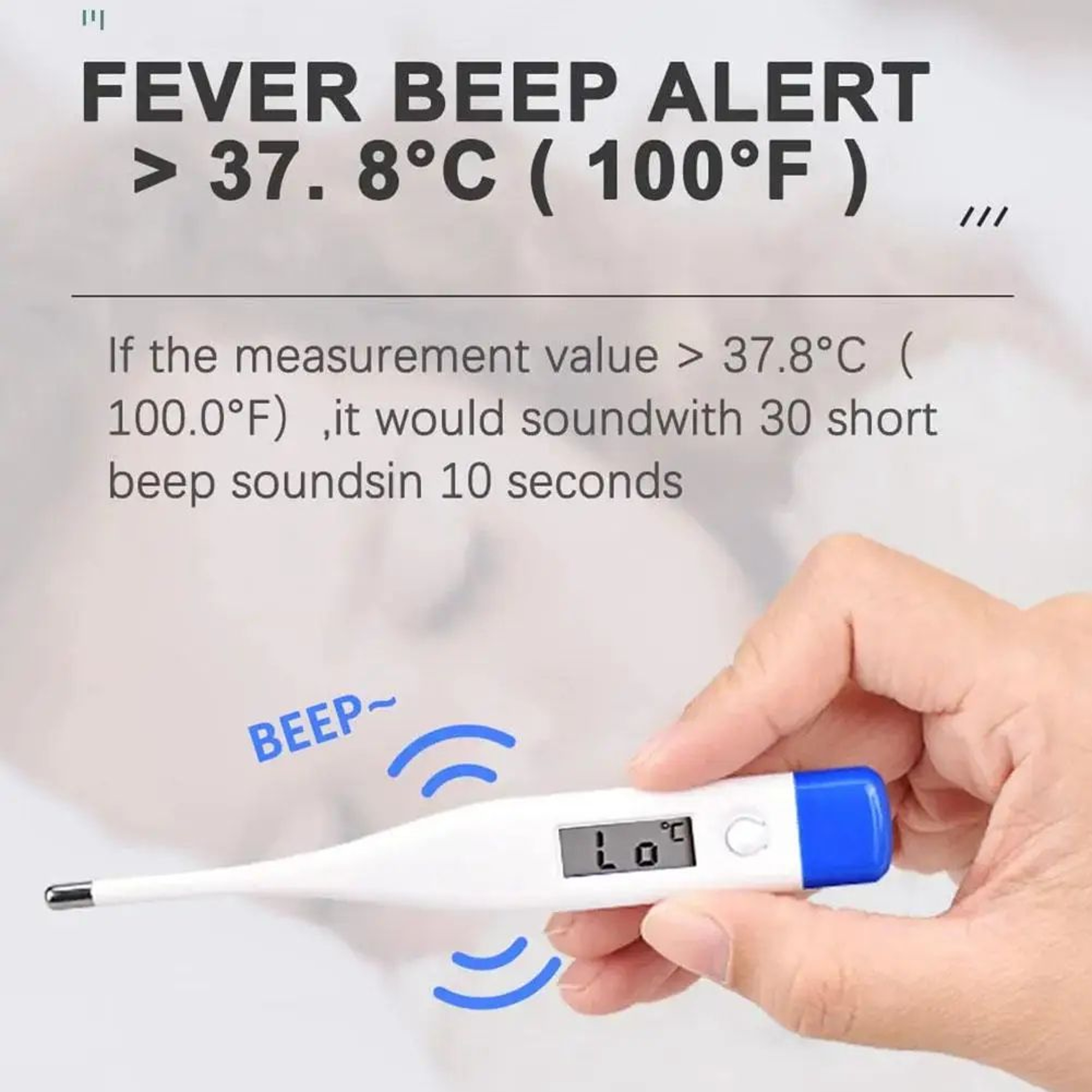 Digital LCD Thermometer For Oral And Armpit Use 13