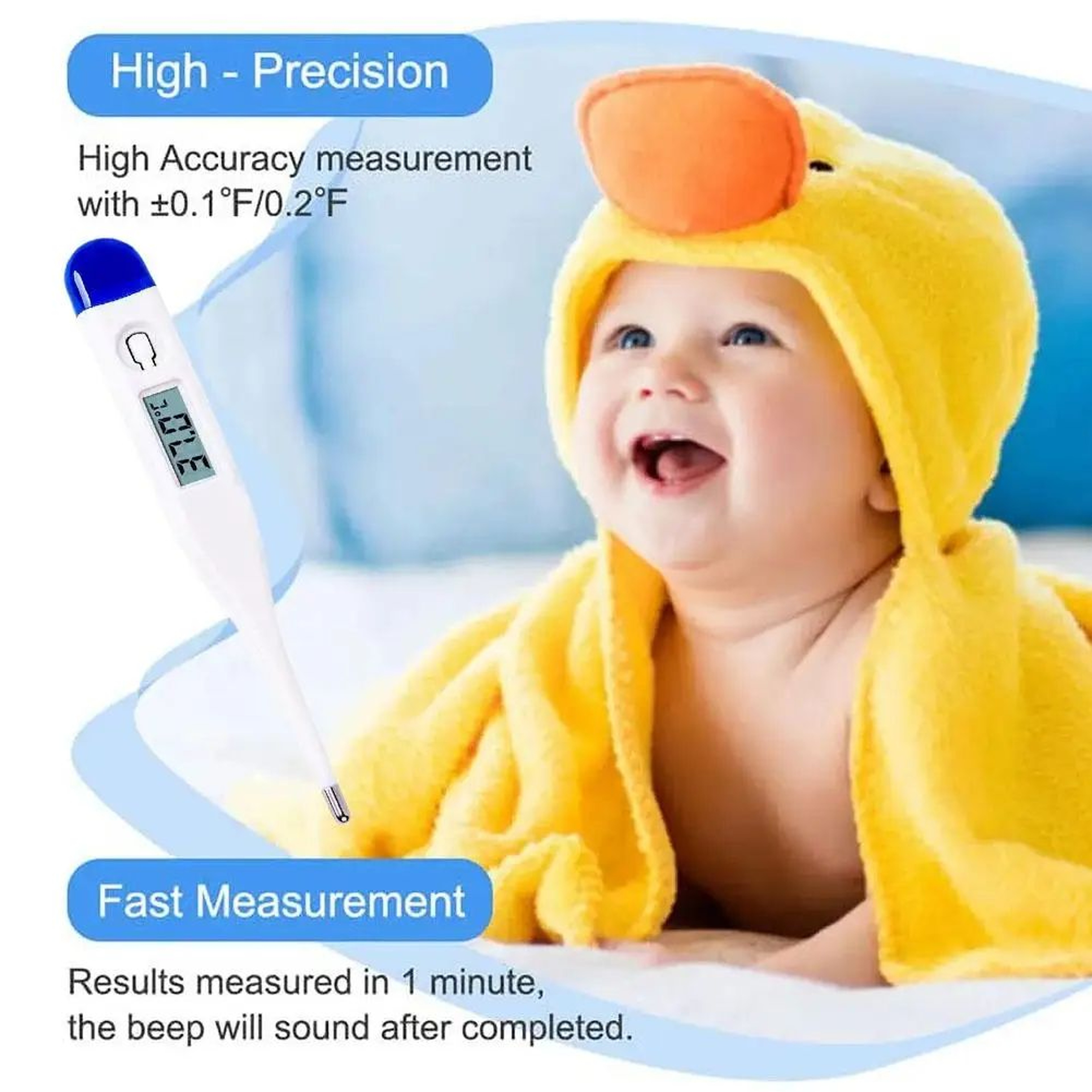Digital LCD Thermometer For Oral And Armpit Use 8