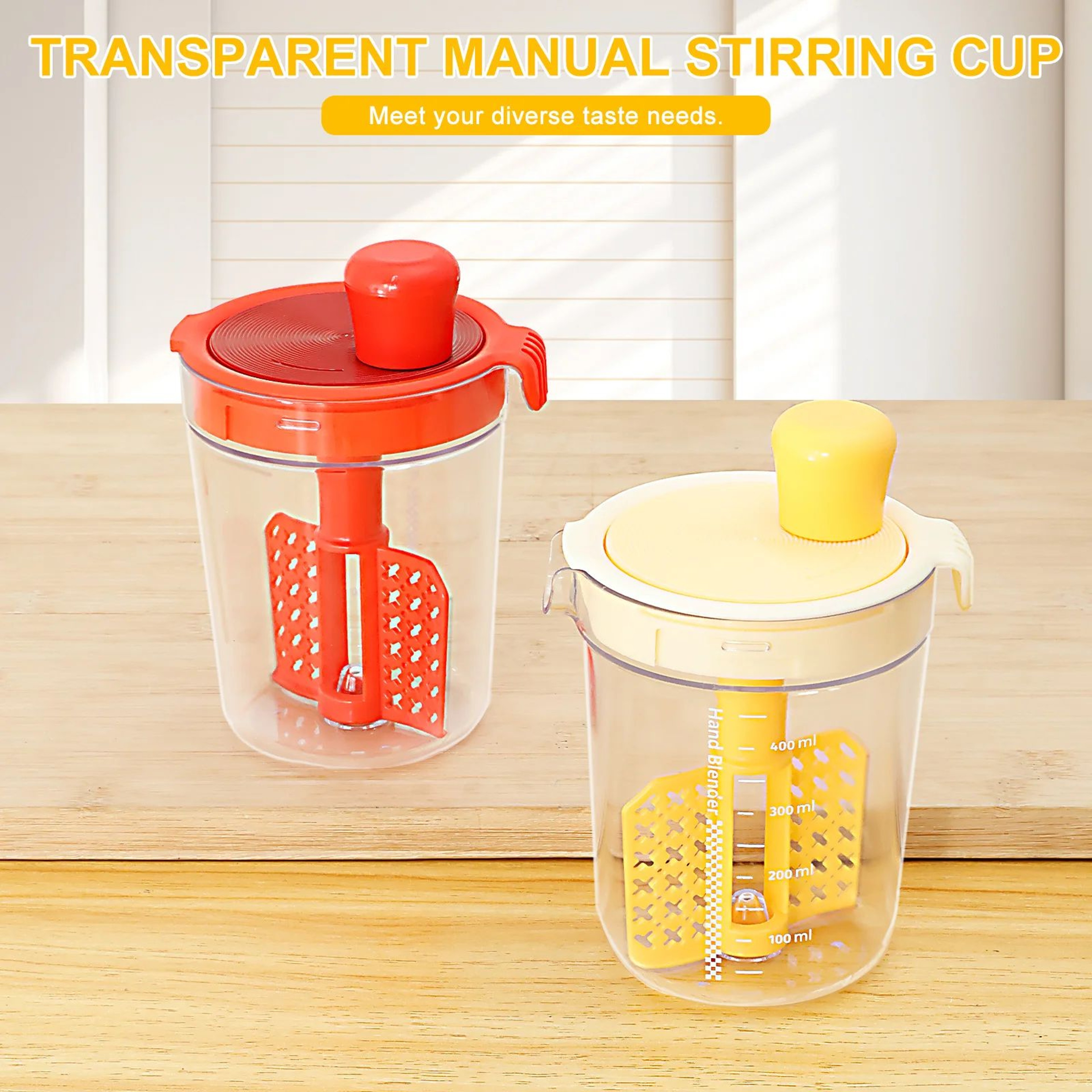 Manual Mixing Cup Bottle For Eggs And Salad Dressing 9