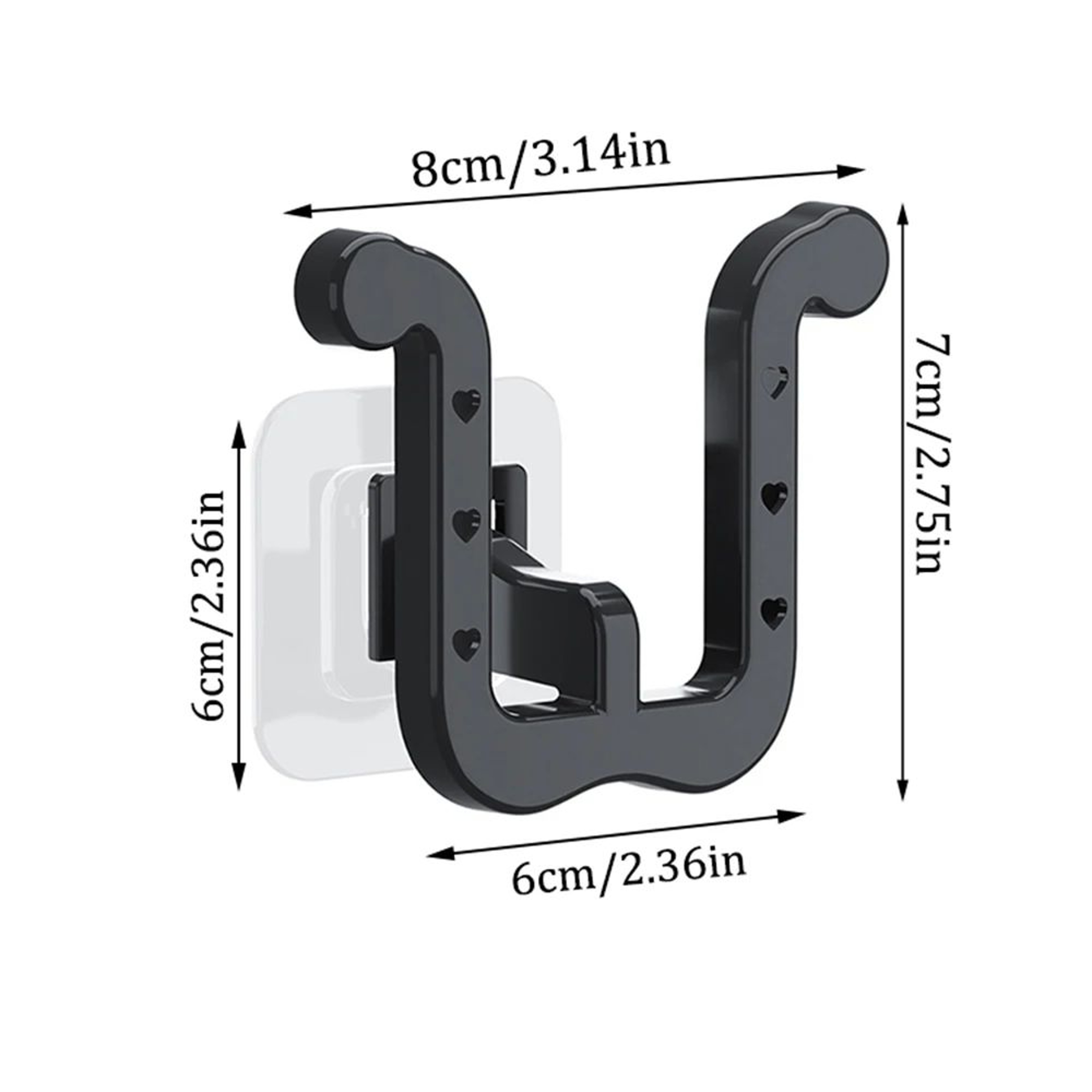 Wall Mounted U Shape Slipper Rack Bathroom Storage 2