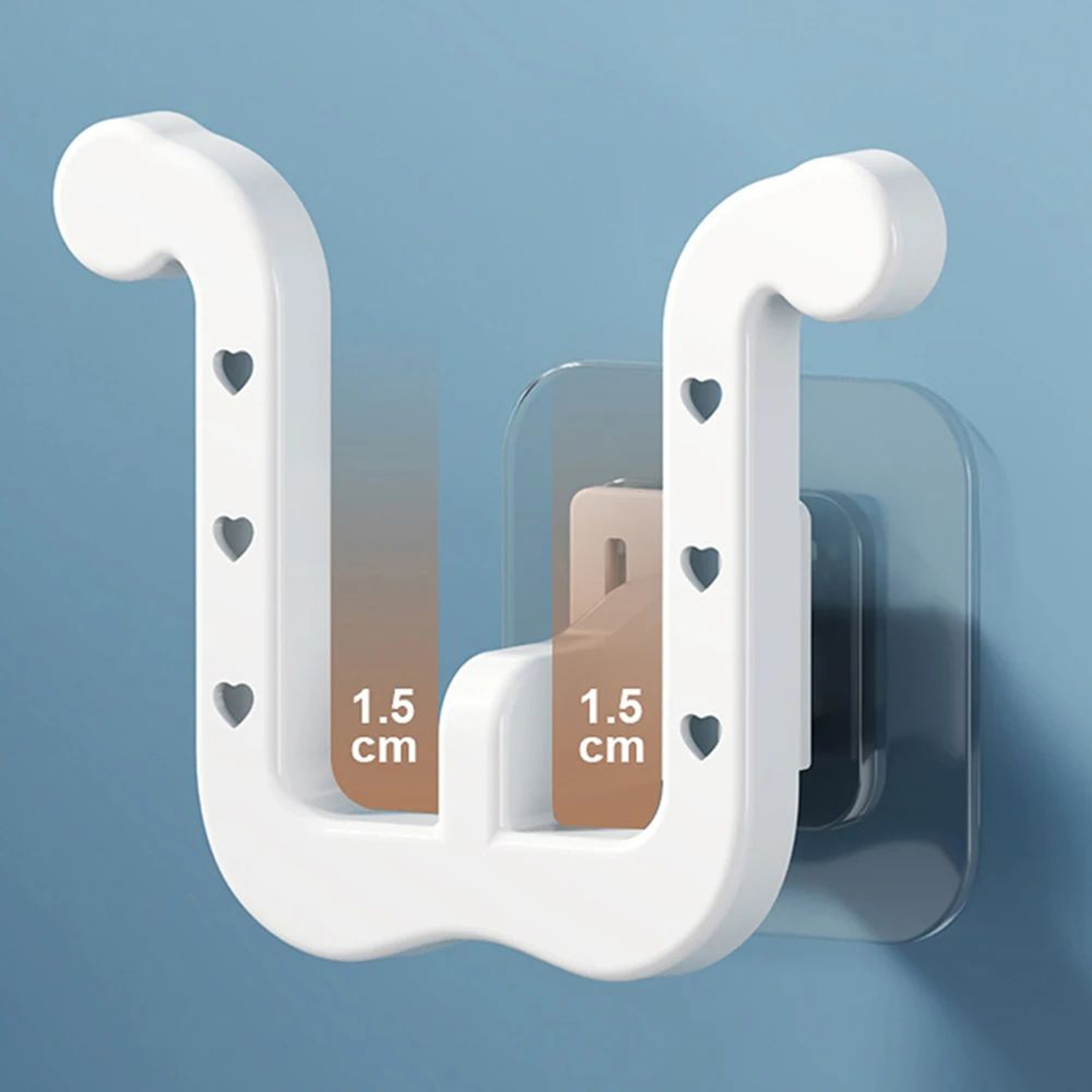 Wall Mounted U Shape Slipper Rack Bathroom Storage 3