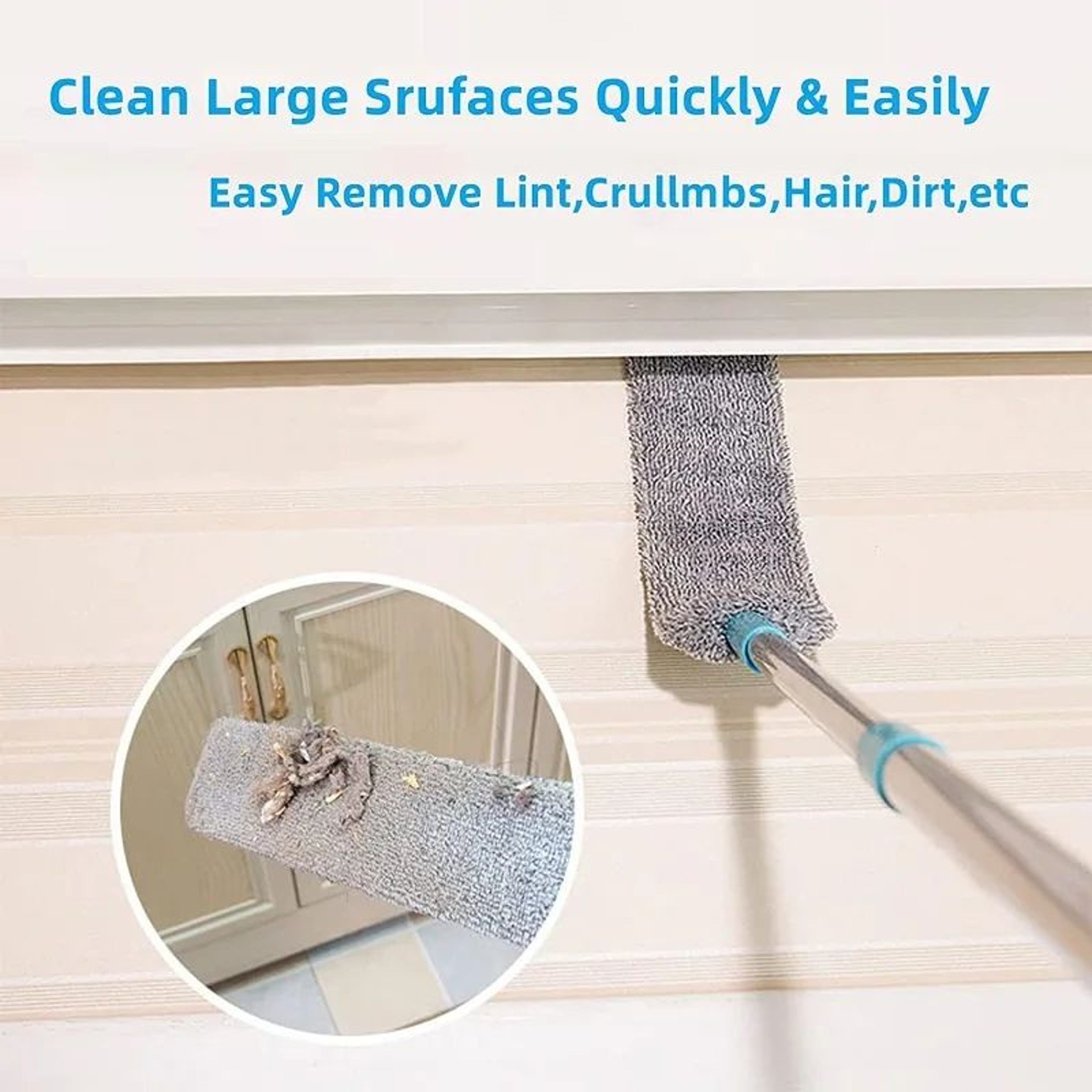 Long Handle Microfiber Gap Duster Cleaning Brush 6