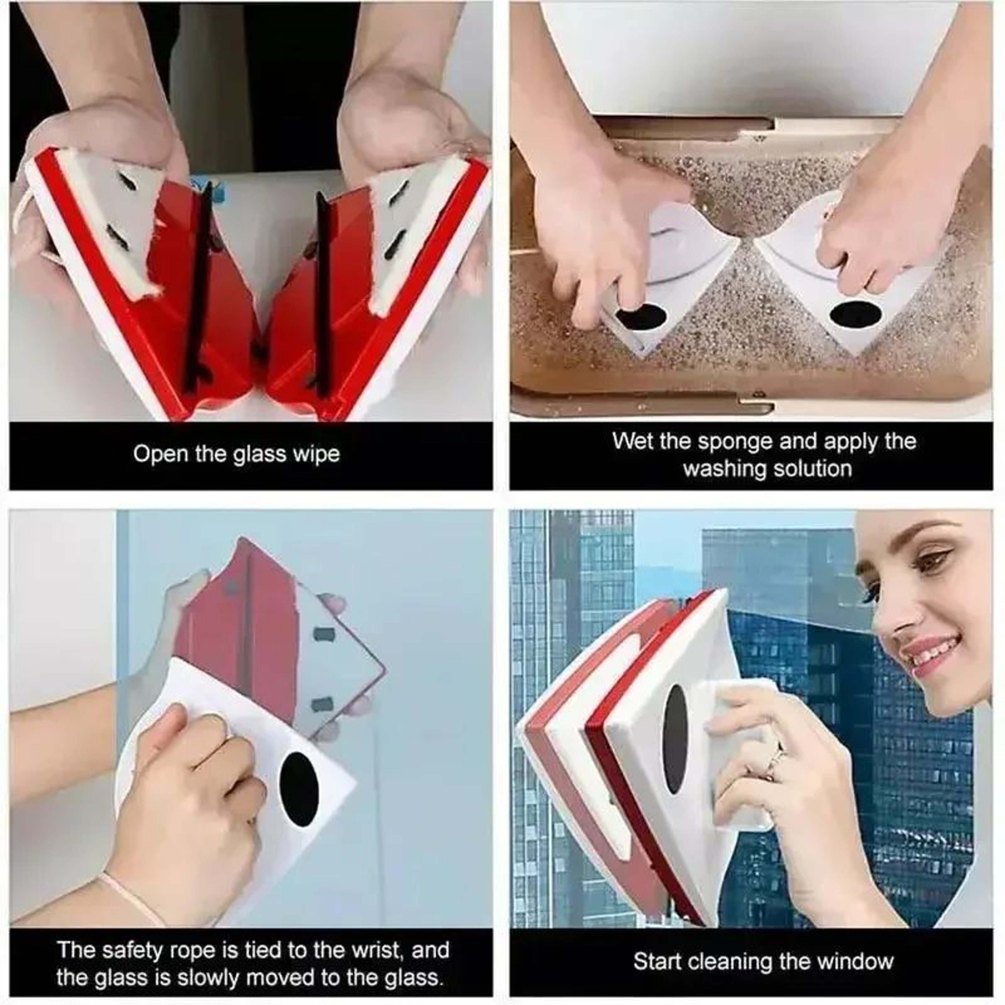 Magnetic Window Cleaner Double Side Glass Cleaning Tool 4
