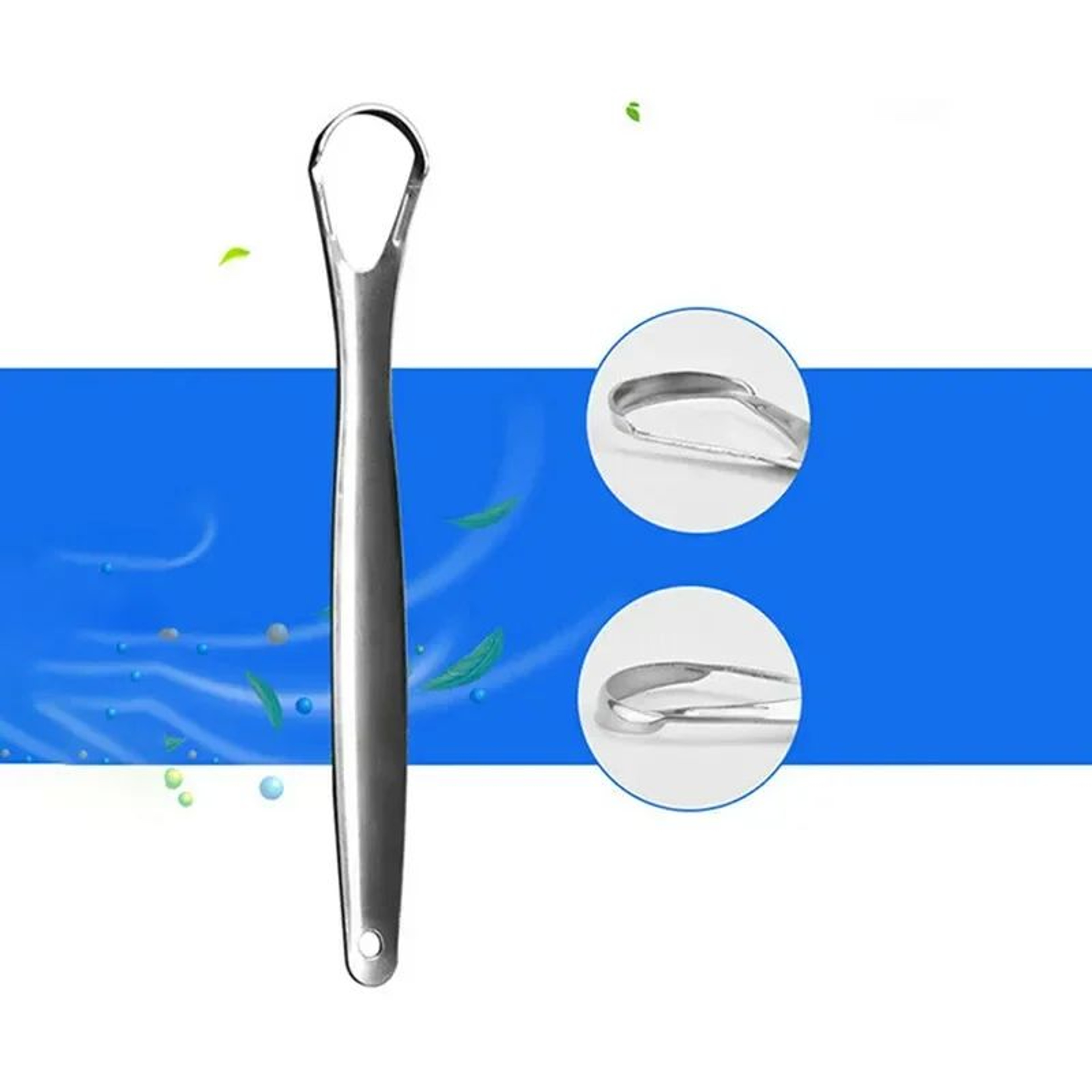 Stainless Steel Tongue Scraper Oral Cleaner Tool 4