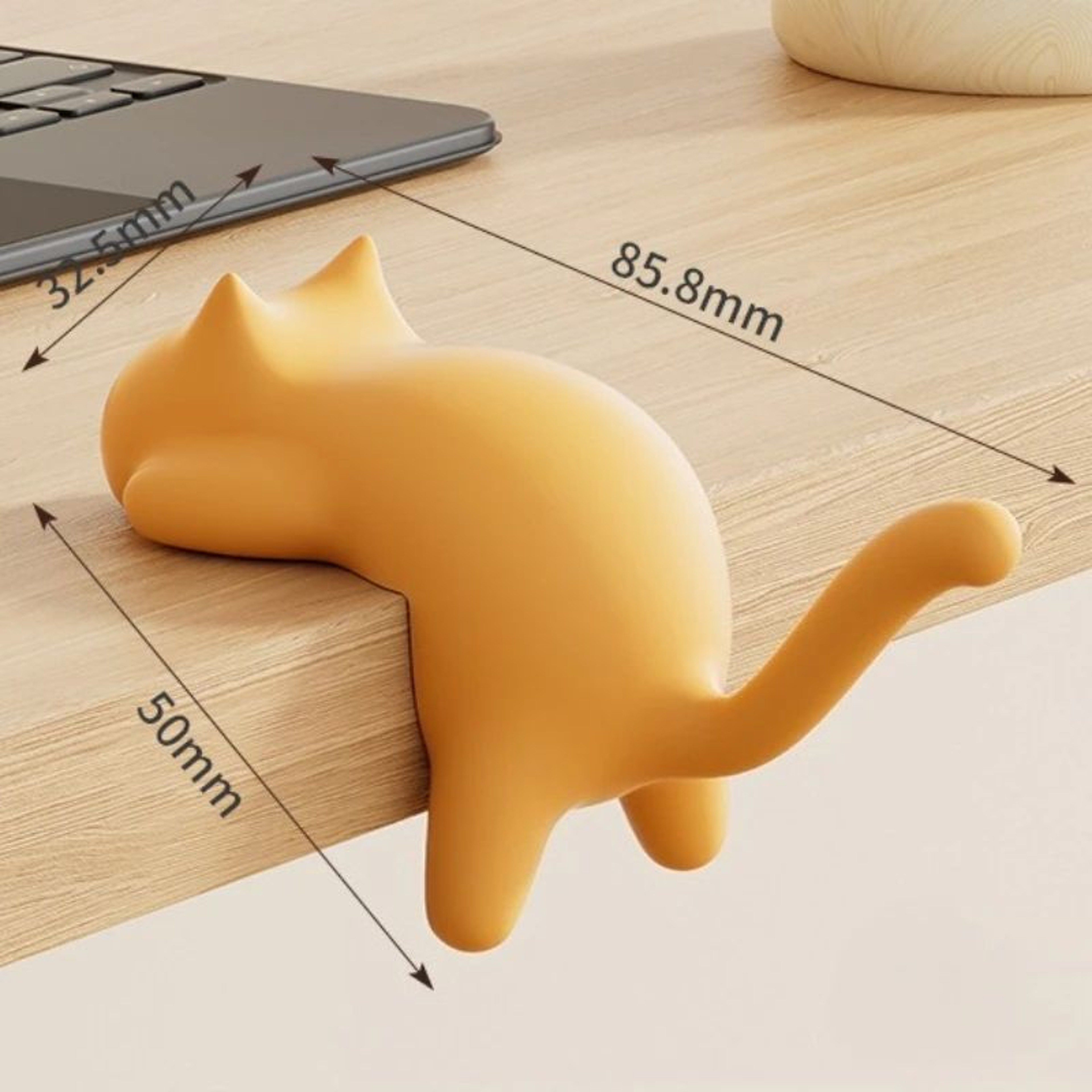 Cat Design Desk Bag Hook No Drill Table Hanger 5