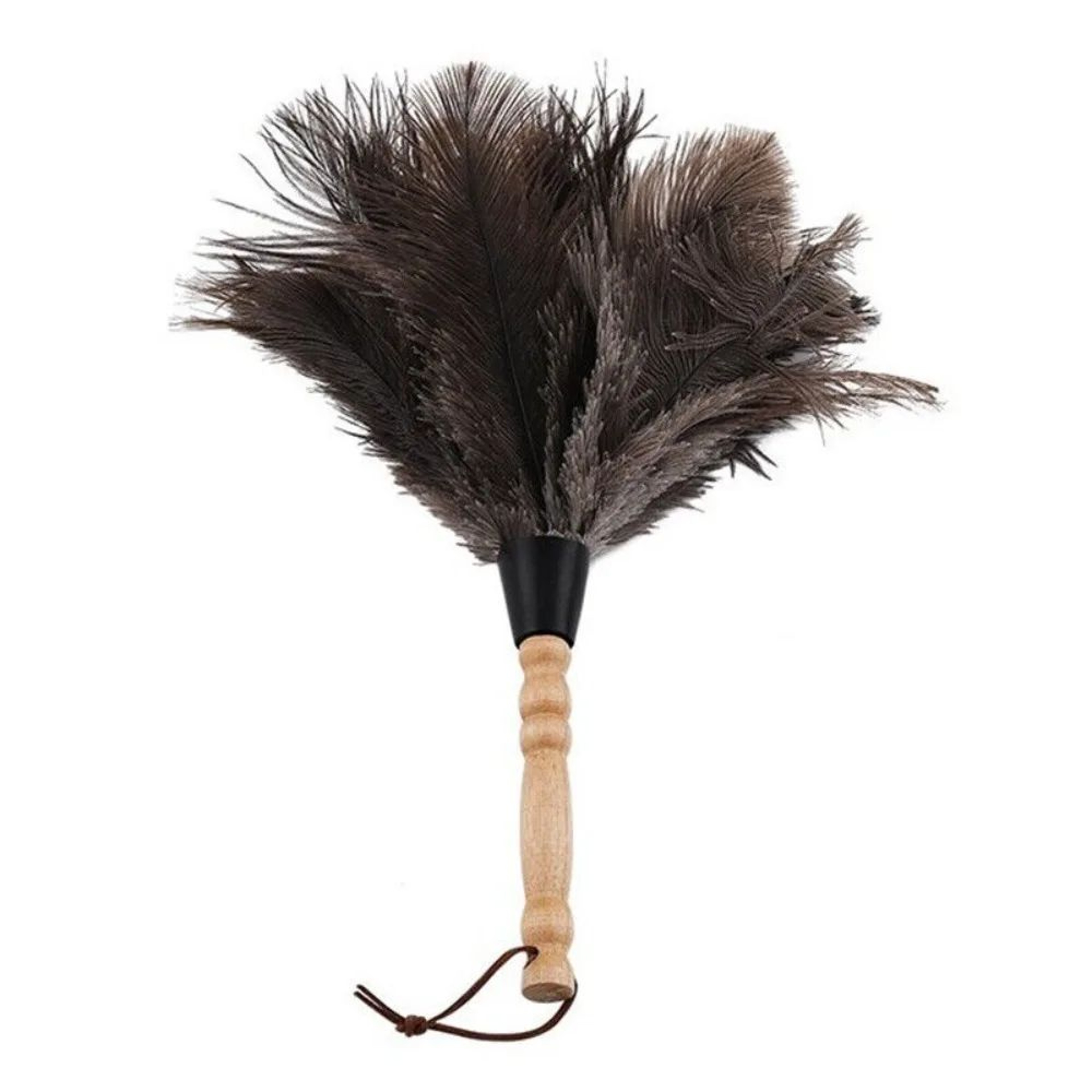 Ostrich Feather Duster Wooden Handle Household Cleaner 14