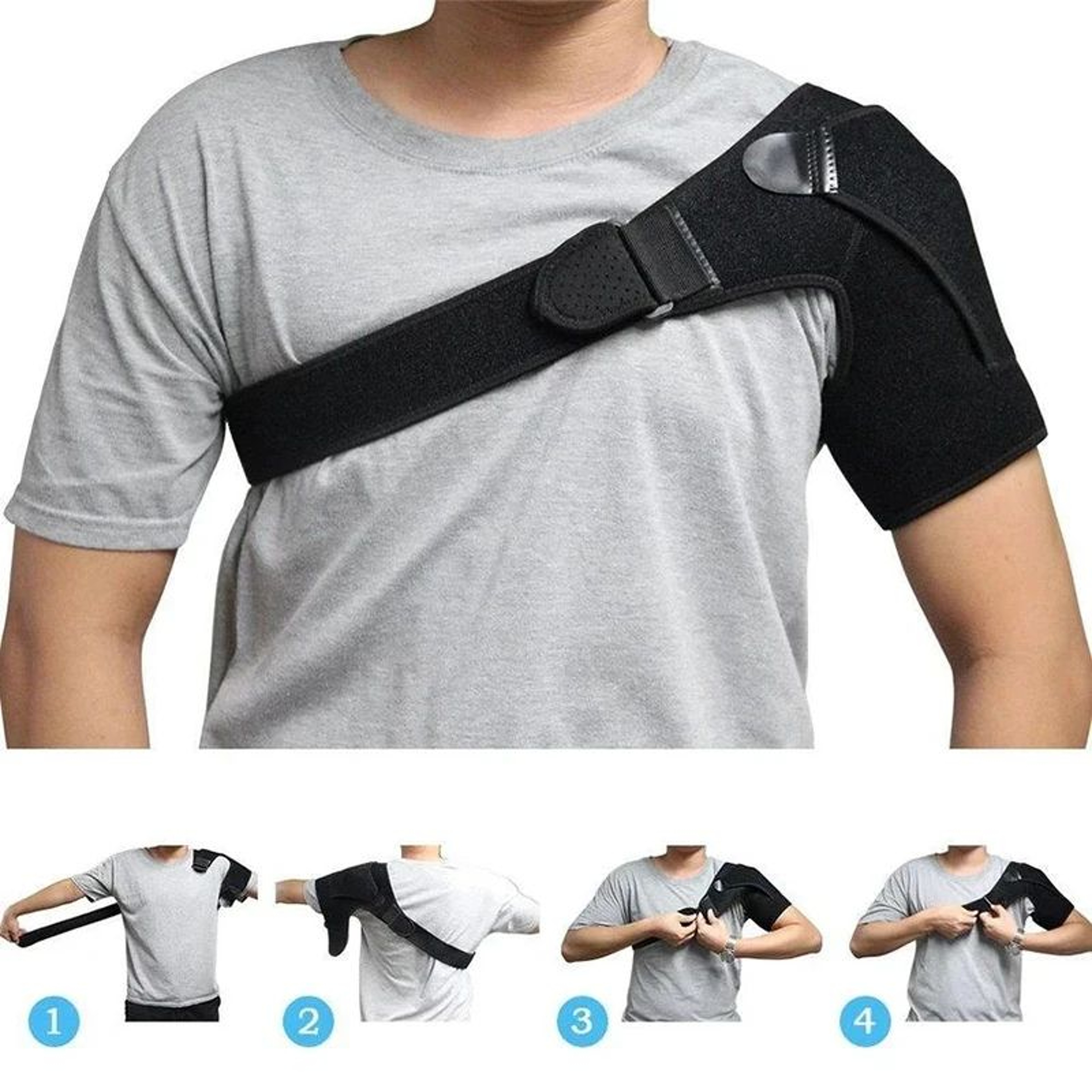 Adjustable Shoulder Support Brace With Compression Pad 3
