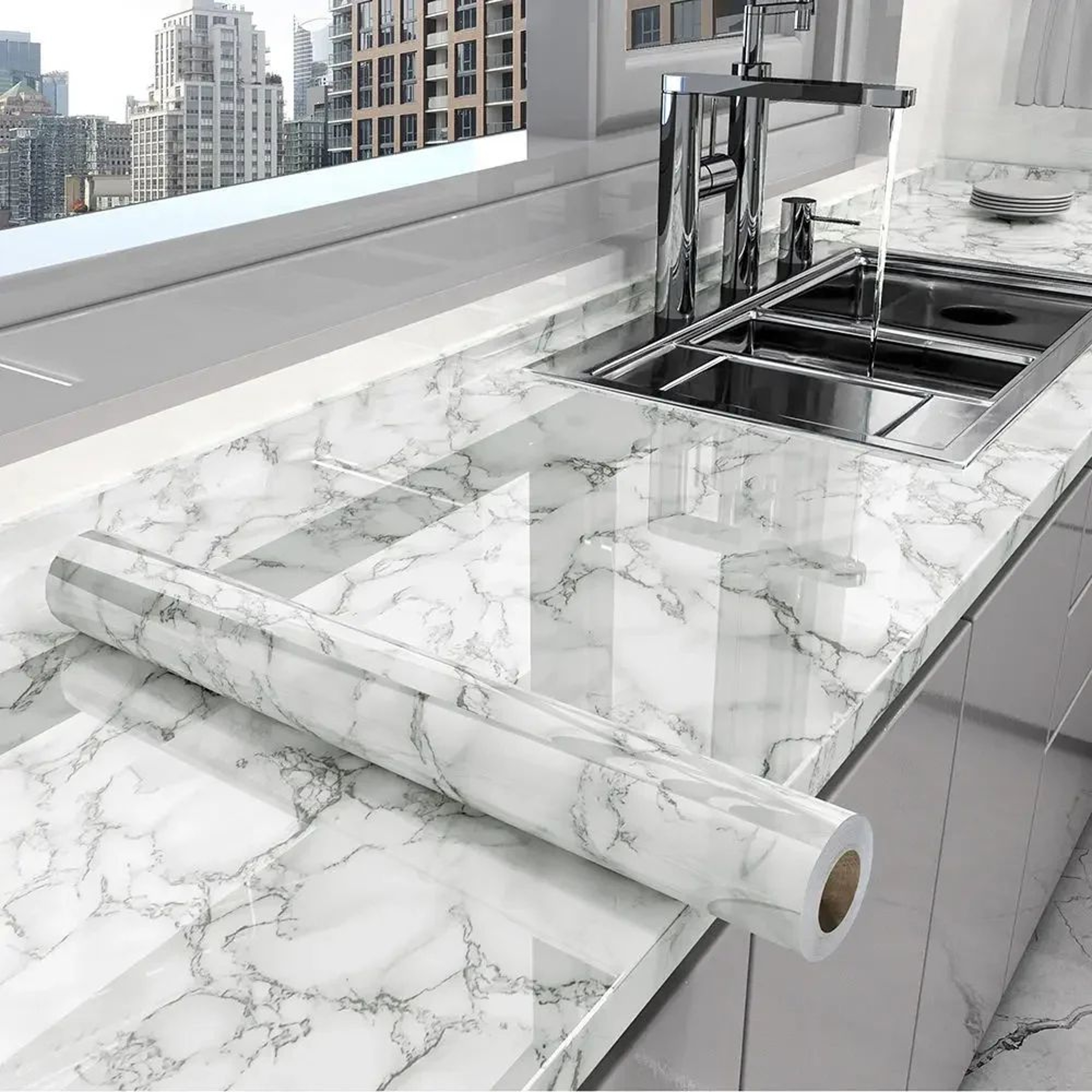 Marble Peel And Stick Wallpaper Waterproof Contact Paper 8