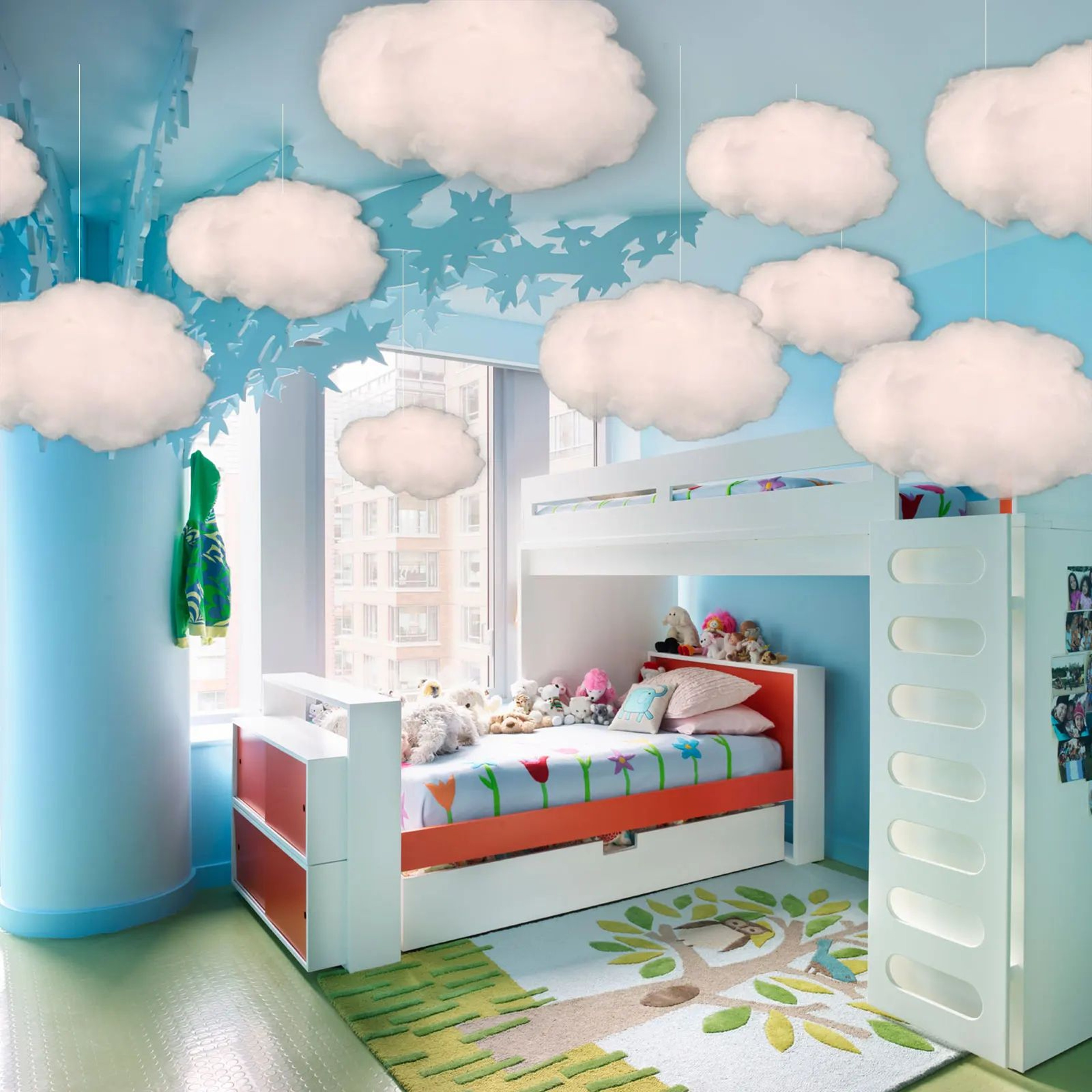 3D Artificial Cloud Ceiling Decor Set 6