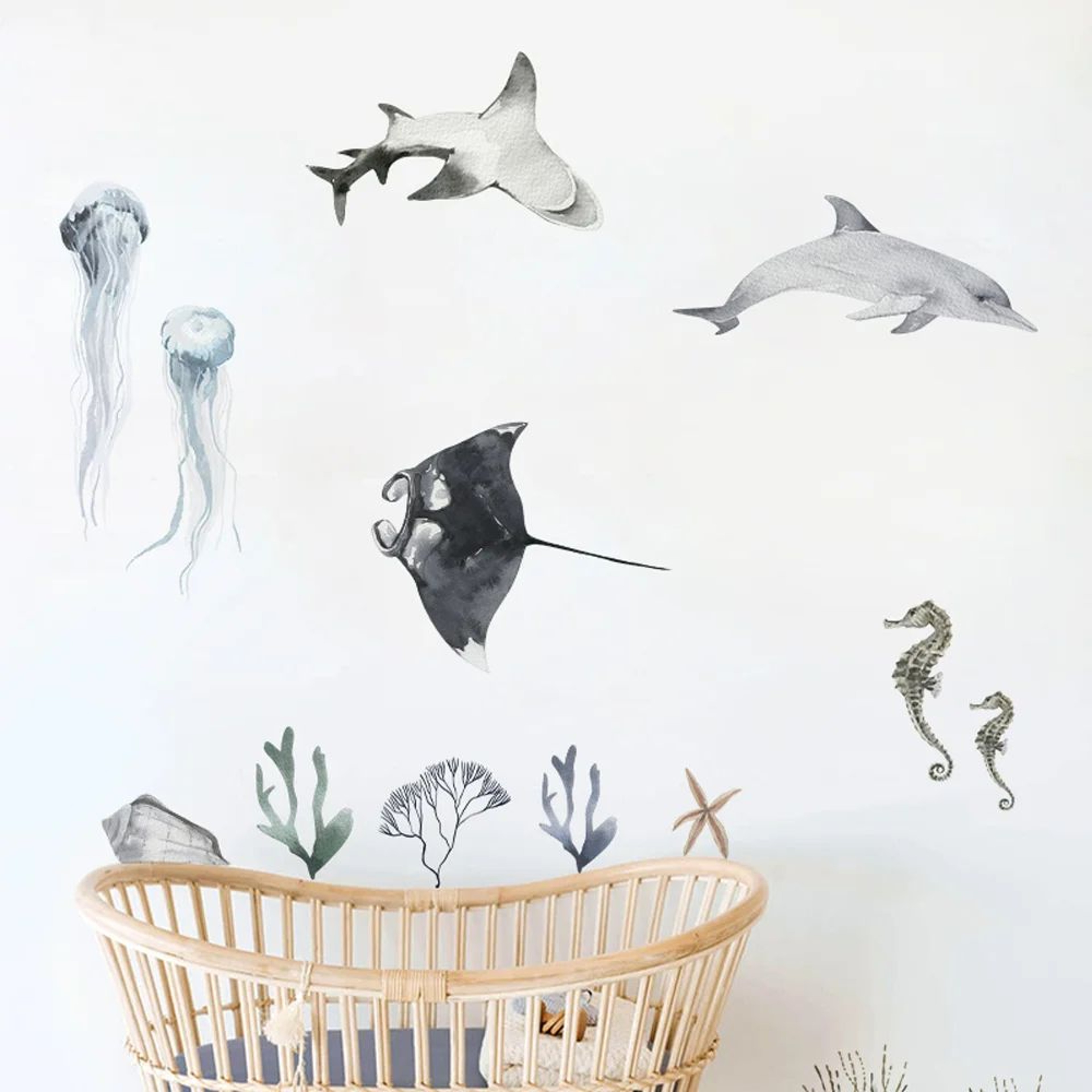 Underwater Ocean Fish Wall Stickers For Kids Room 5
