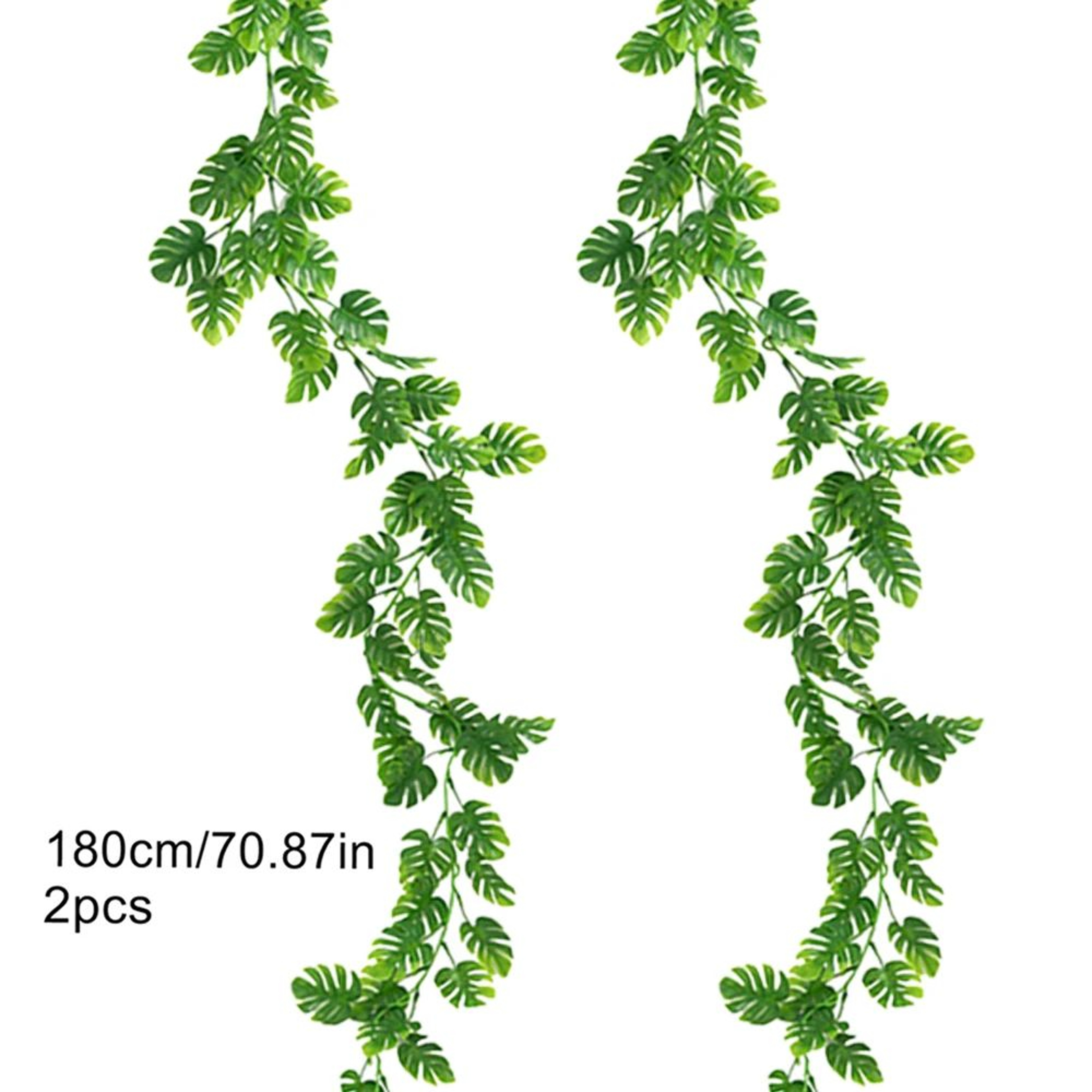 Artificial Hanging Monstera Vines Tropical Plant Decor 6
