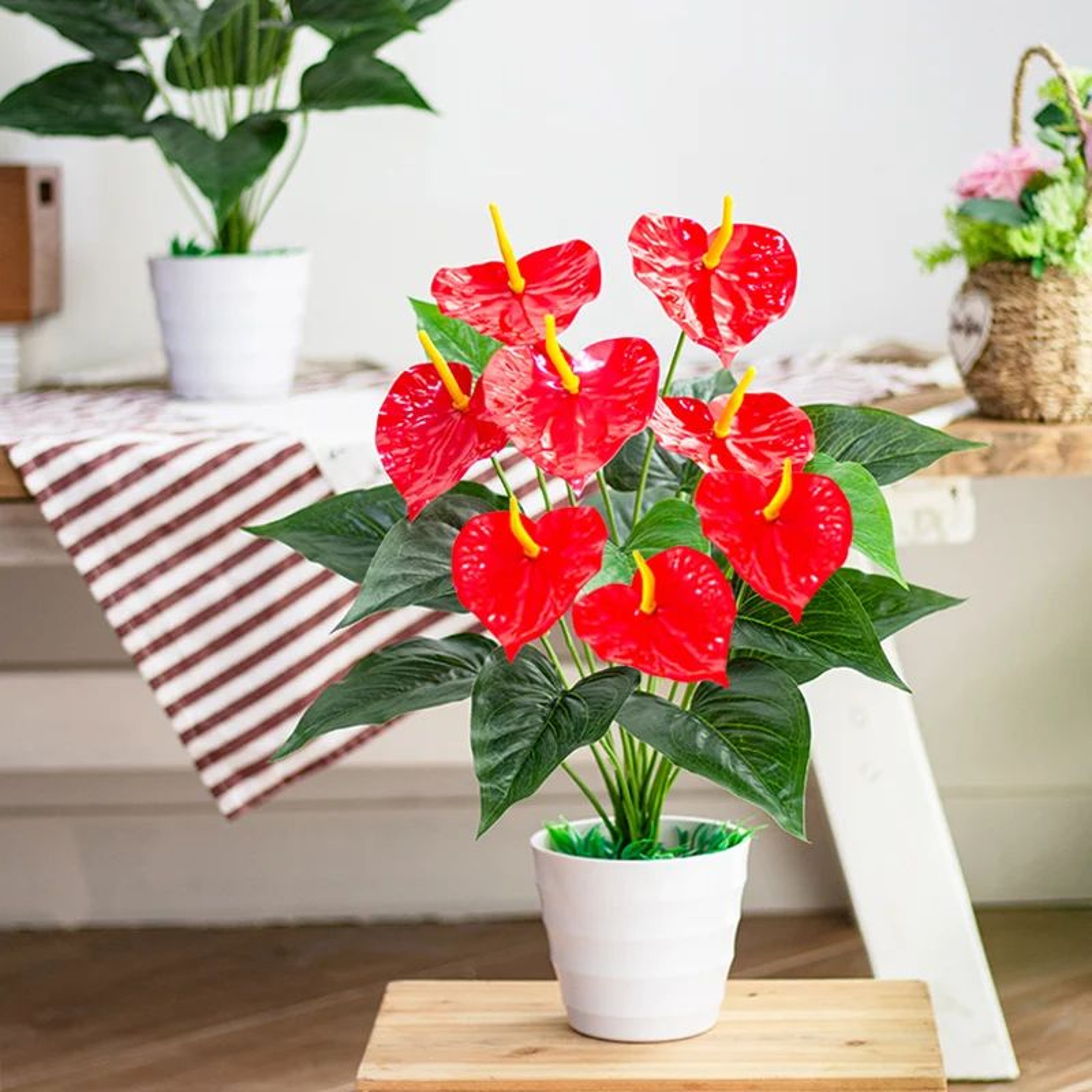 Artificial Monstera Leaf Tropical Decor Plant 0