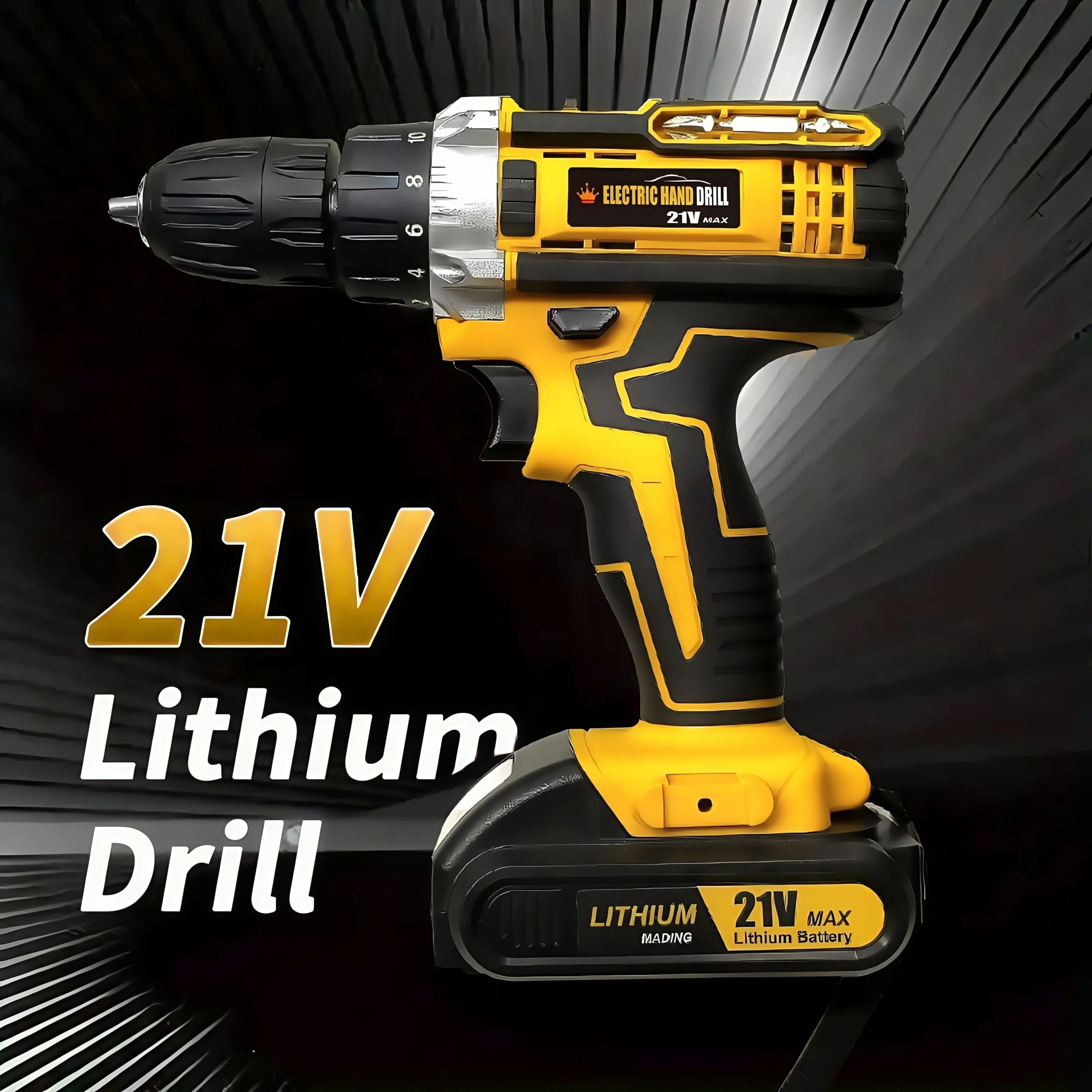 Lithium Cordless Electric Screwdriver Drill Combo Kit 8