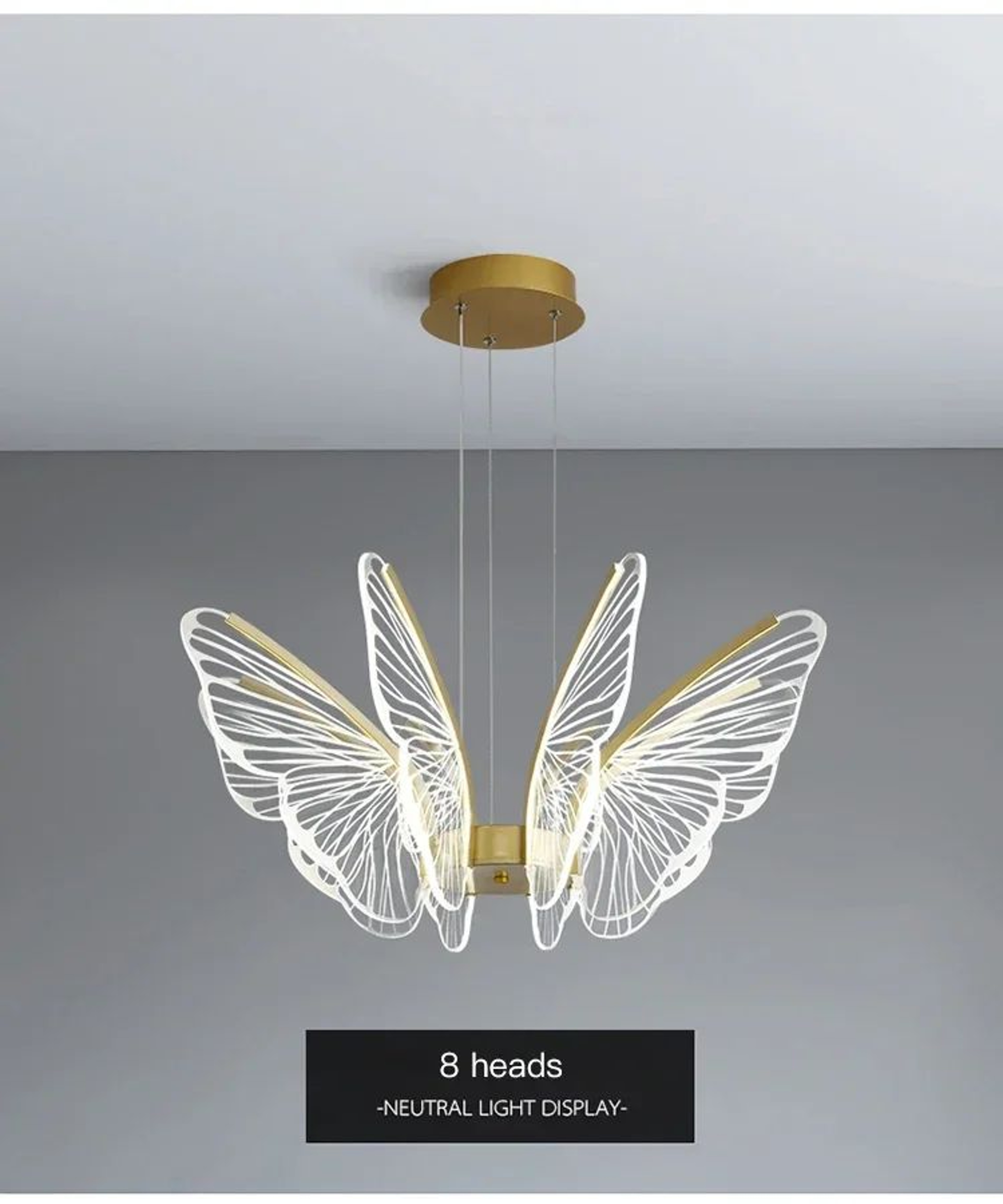 Minimalist Butterfly Acrylic Chandelier 7