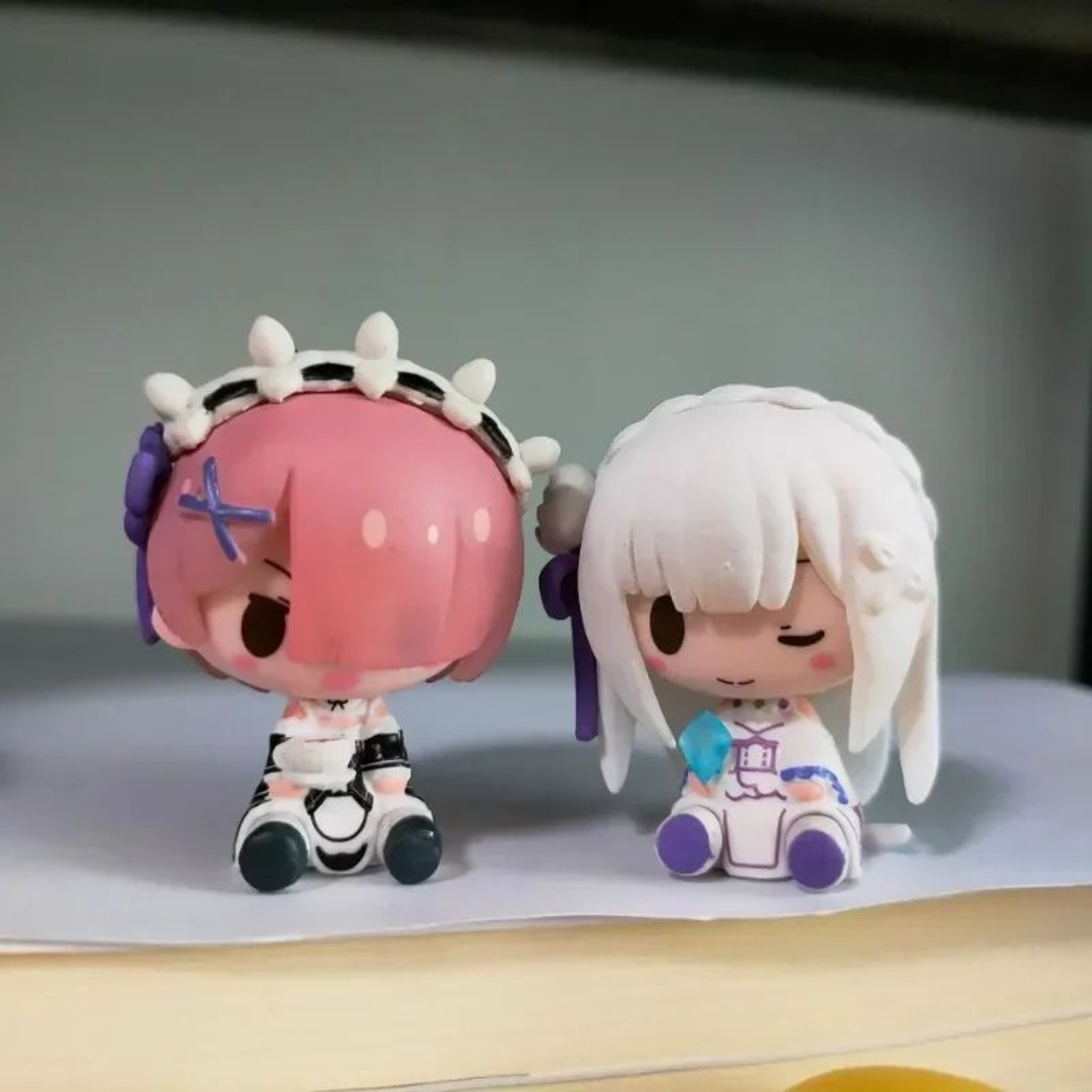 Cute Re Zero Rem Mini Anime Figurine Set 8