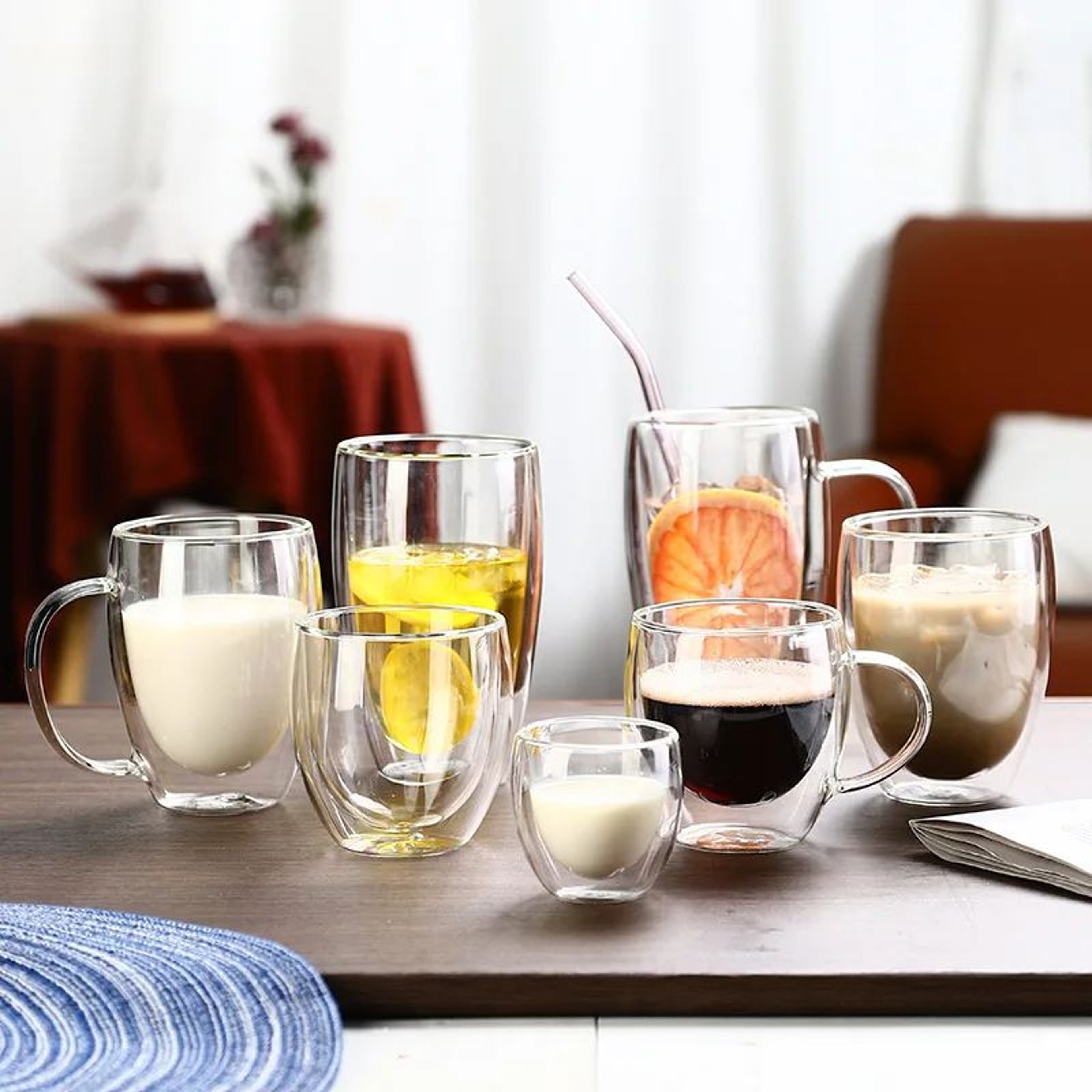 Double Wall Heat Resistant Glass Cup 8