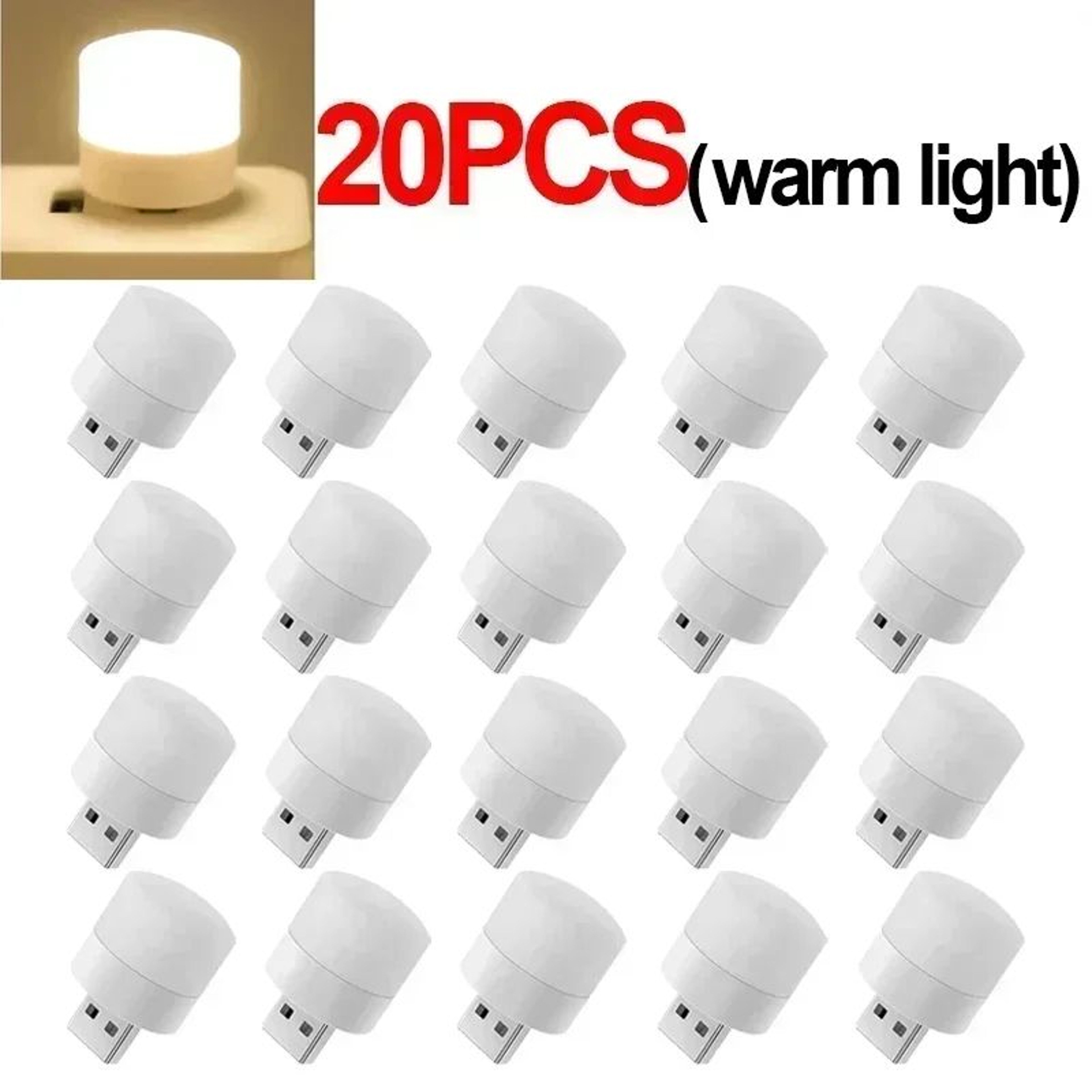 Mini USB LED Night Light Reading Lamp 16