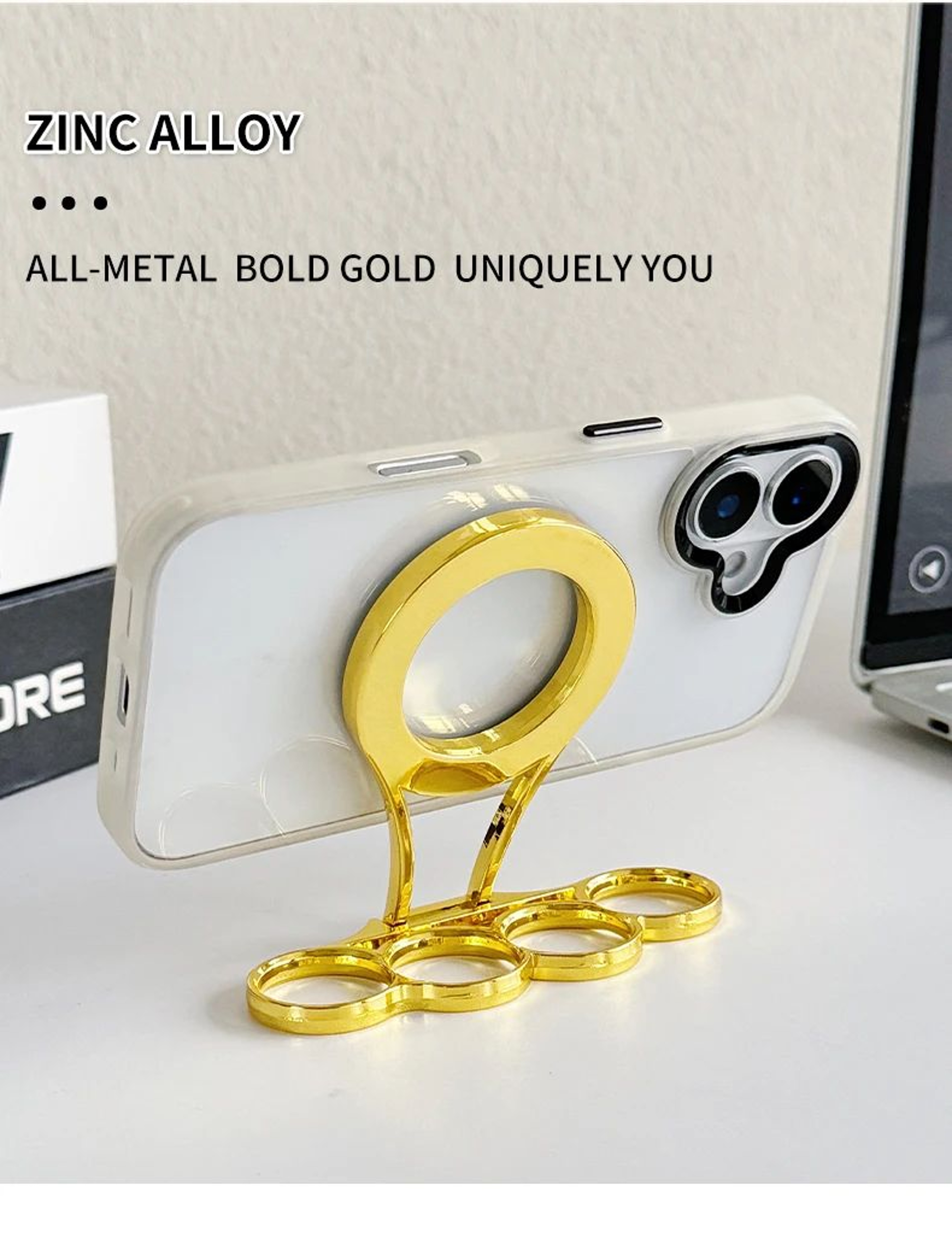 Dual Magnetic Phone Holder With 360 Rotation 2