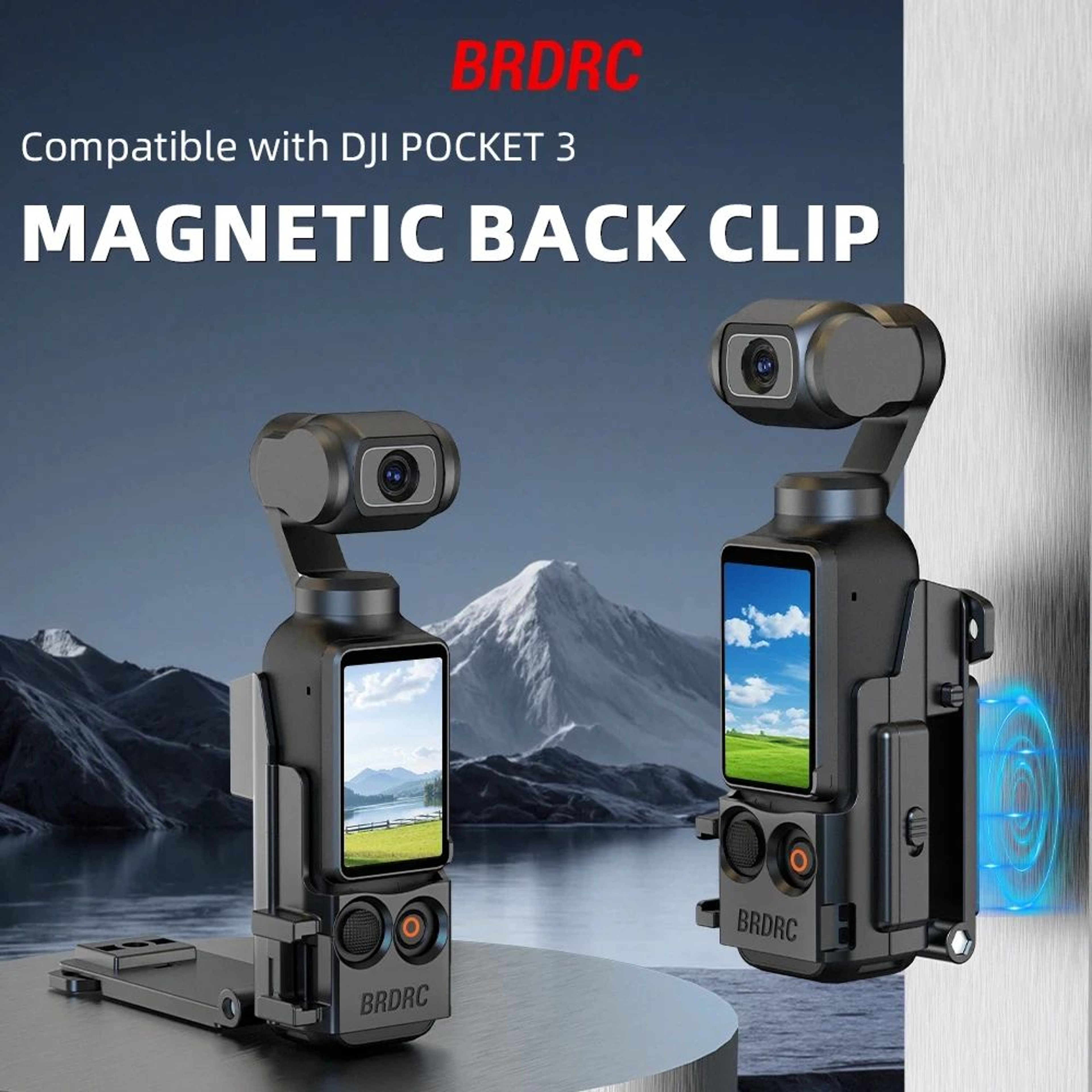 BRDRC Magnetic Mount For DJI Osmo Pocket 3 6