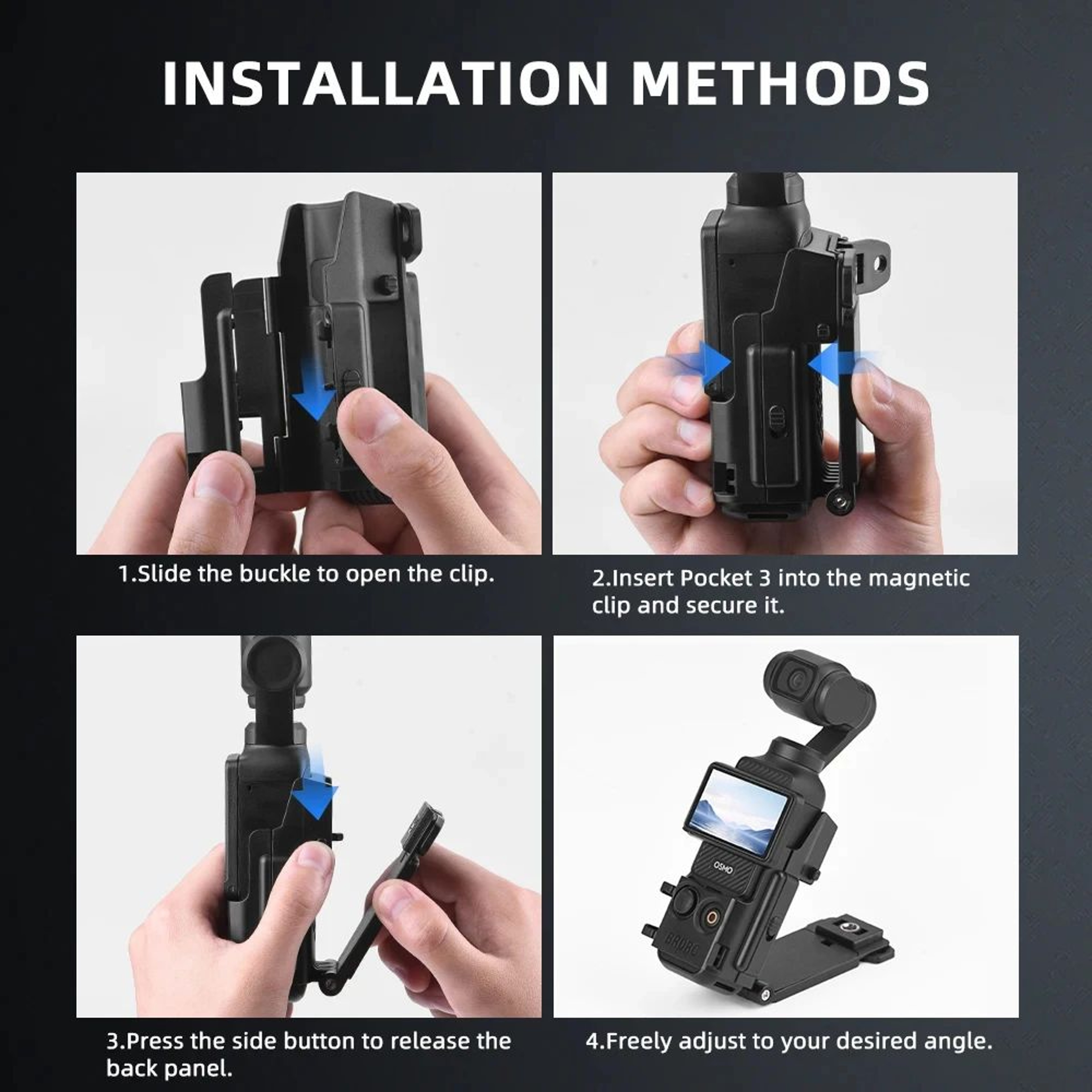 BRDRC Magnetic Mount For DJI Osmo Pocket 3 14