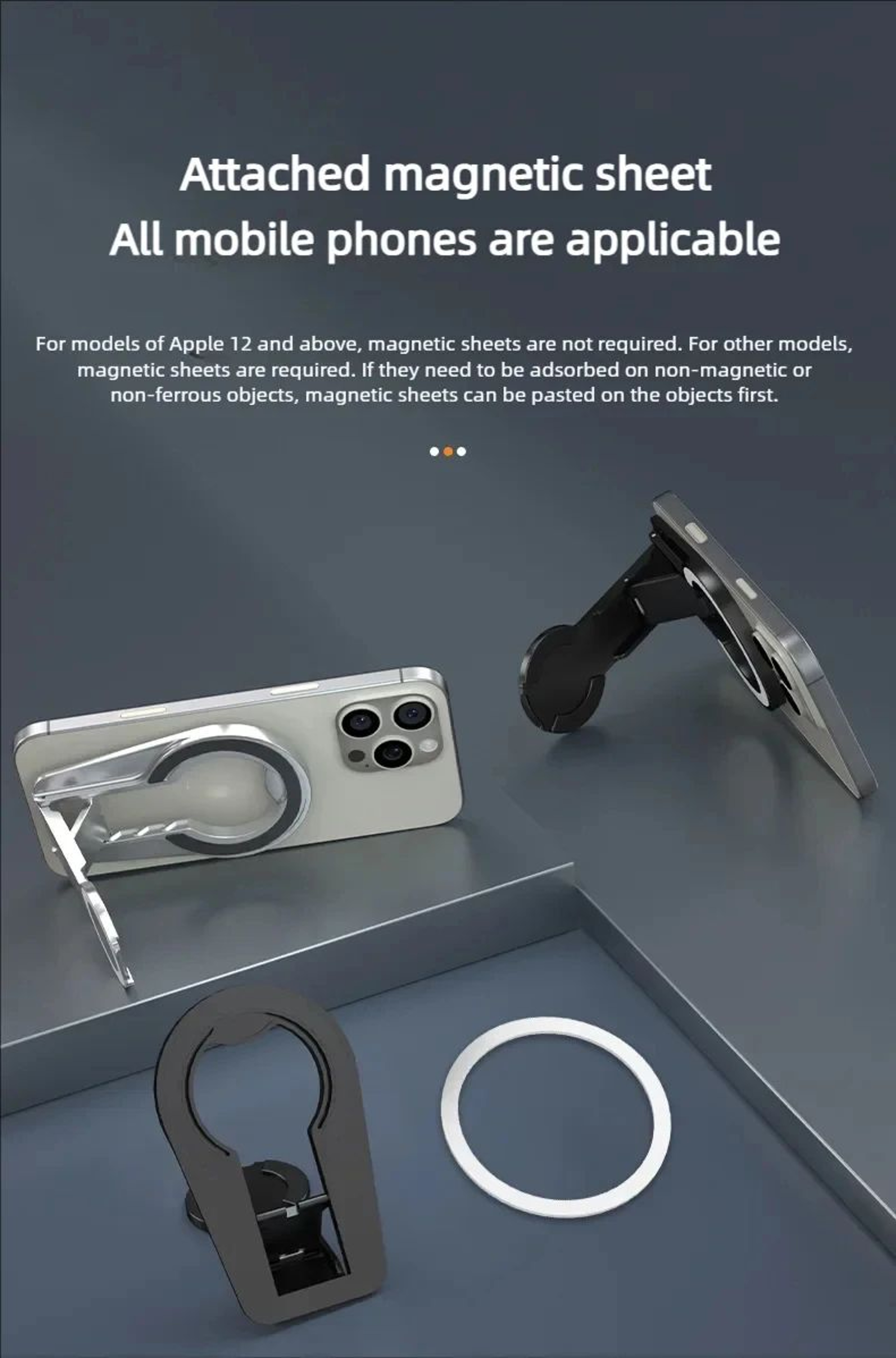 MagSafe Magnetic Phone Grip Stand Foldable Dual Holder 11