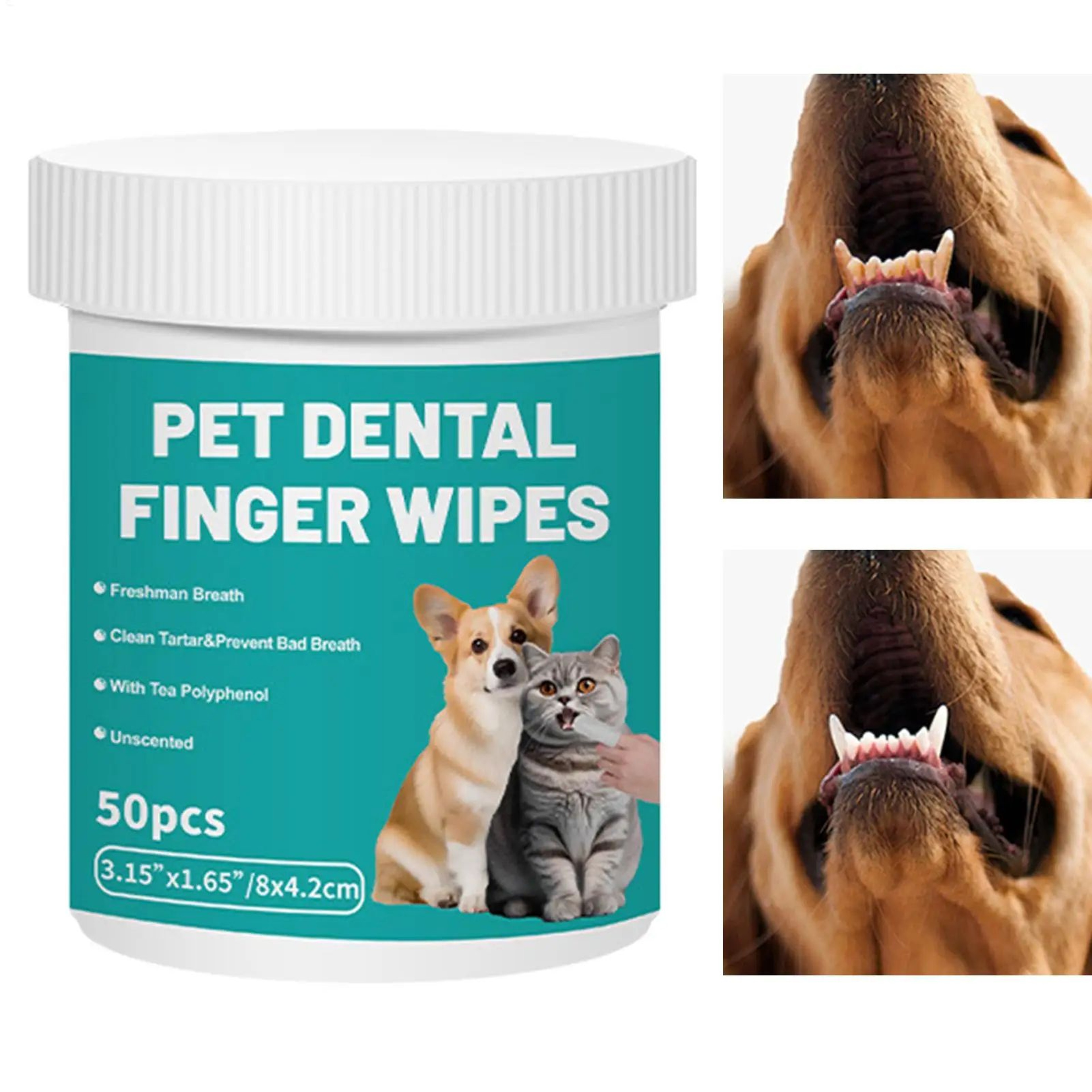 Disposable Pet Dental Finger Wipes For Dogs And Cats 6