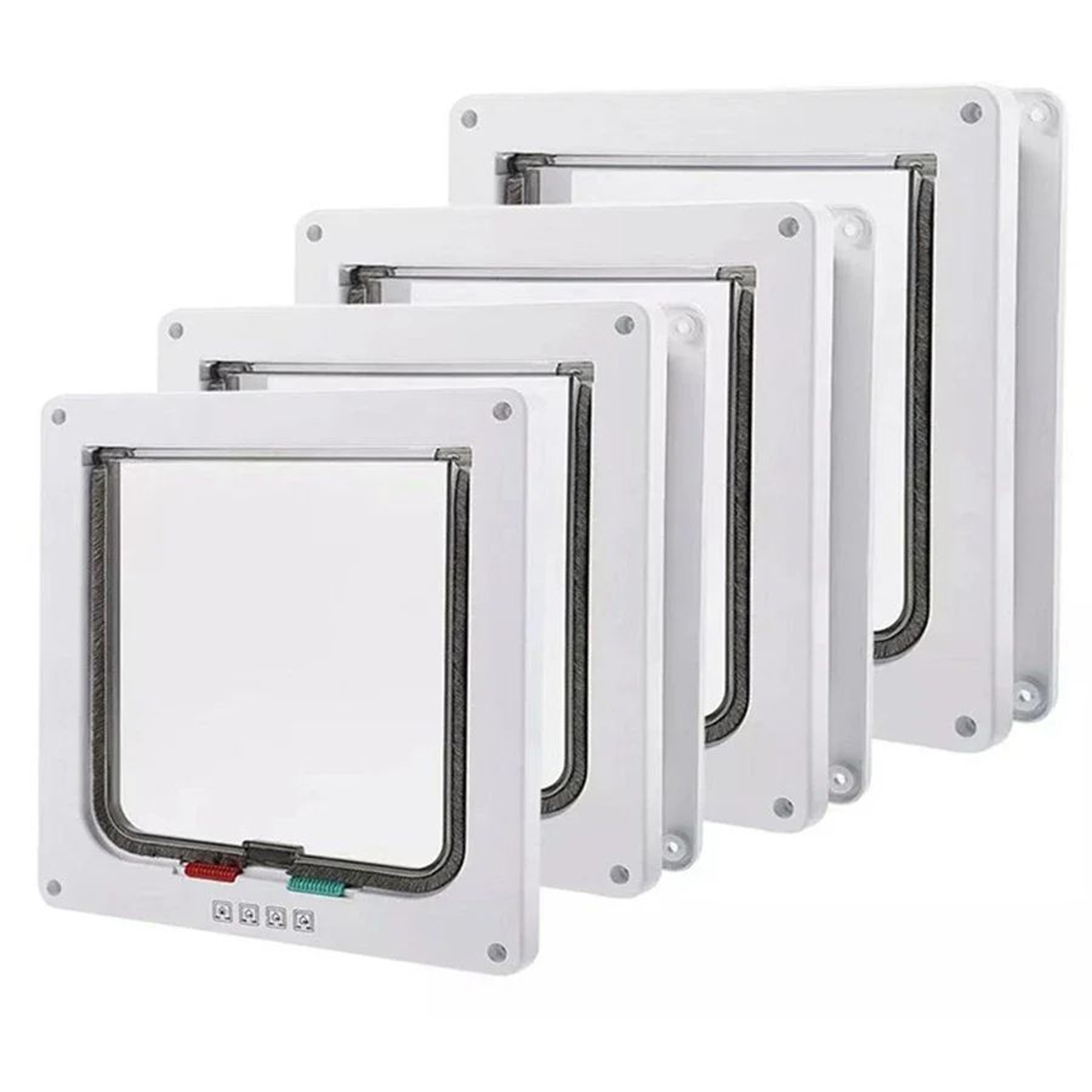 Weatherproof 4 Way Locking Cat Door 3