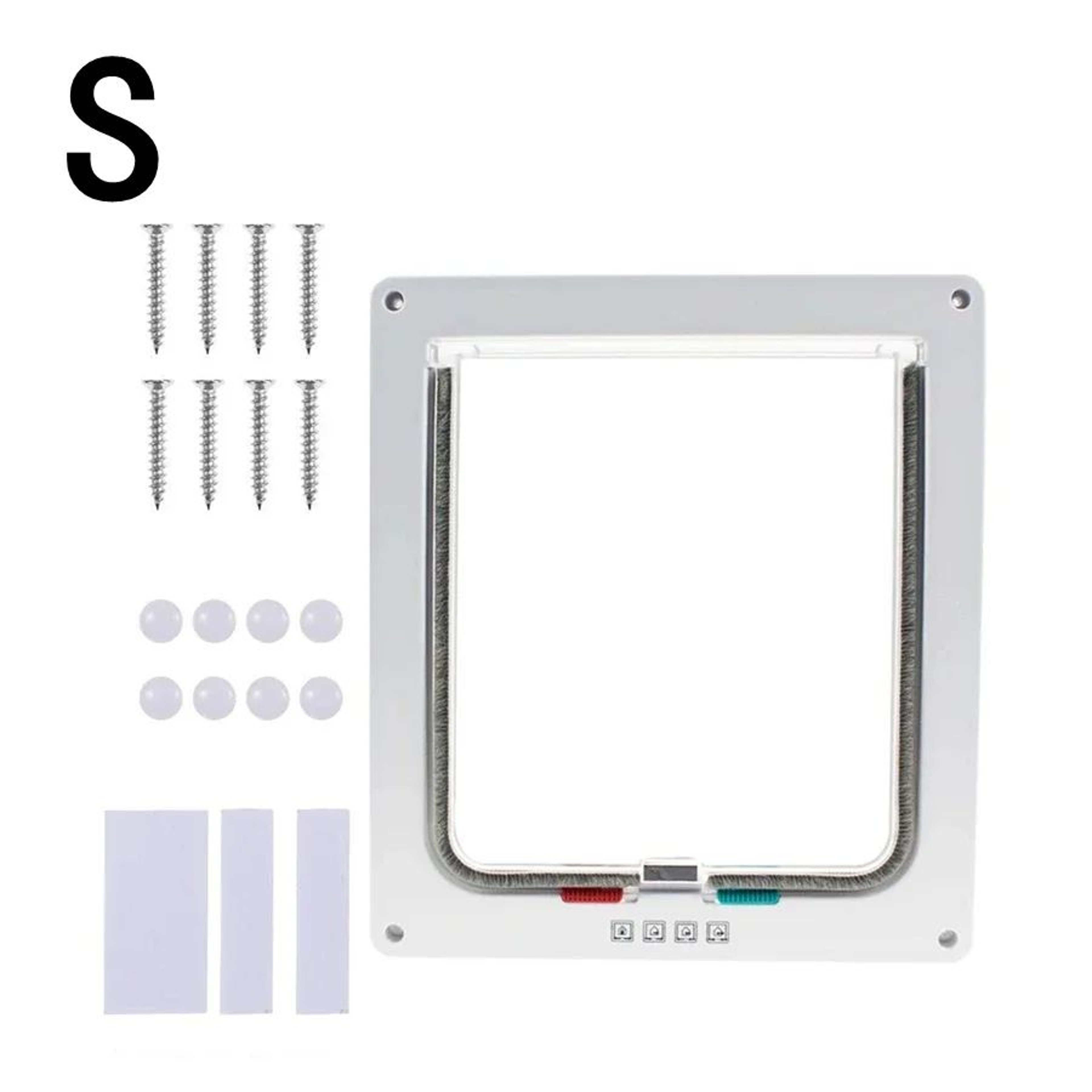 Weatherproof 4 Way Locking Cat Door 9