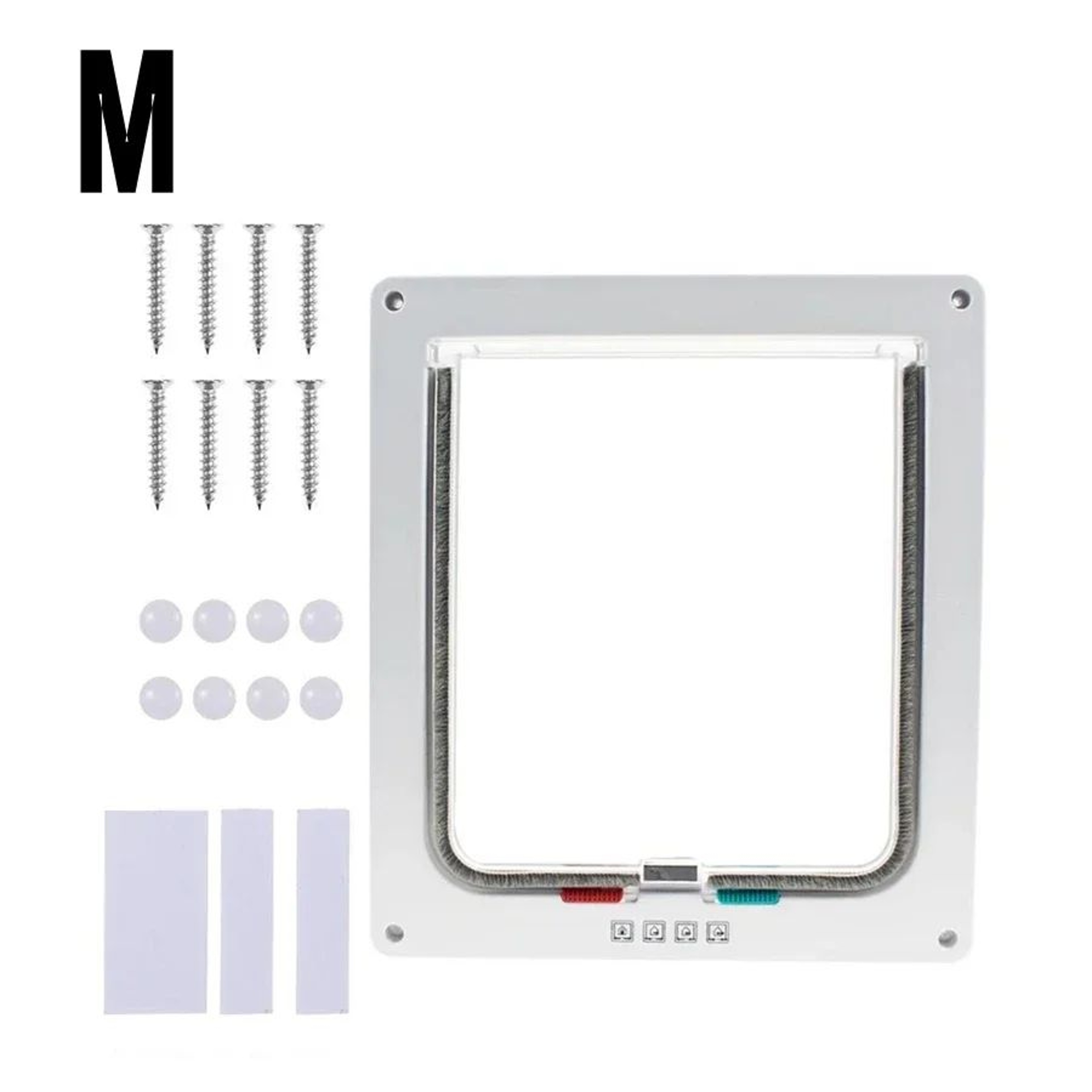 Weatherproof 4 Way Locking Cat Door 10