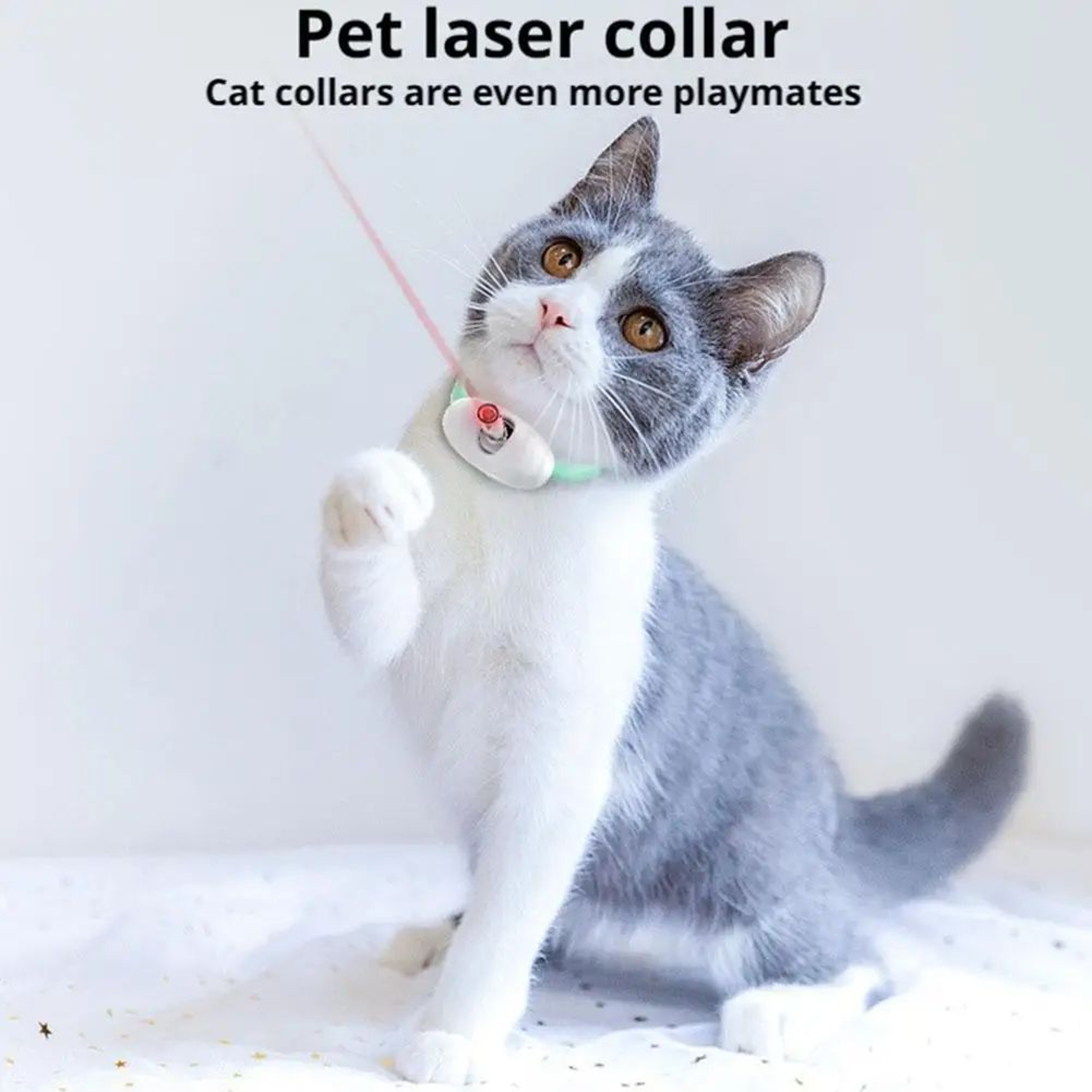 Rechargeable Smart Laser Cat Collar Interactive Pet Toy 7