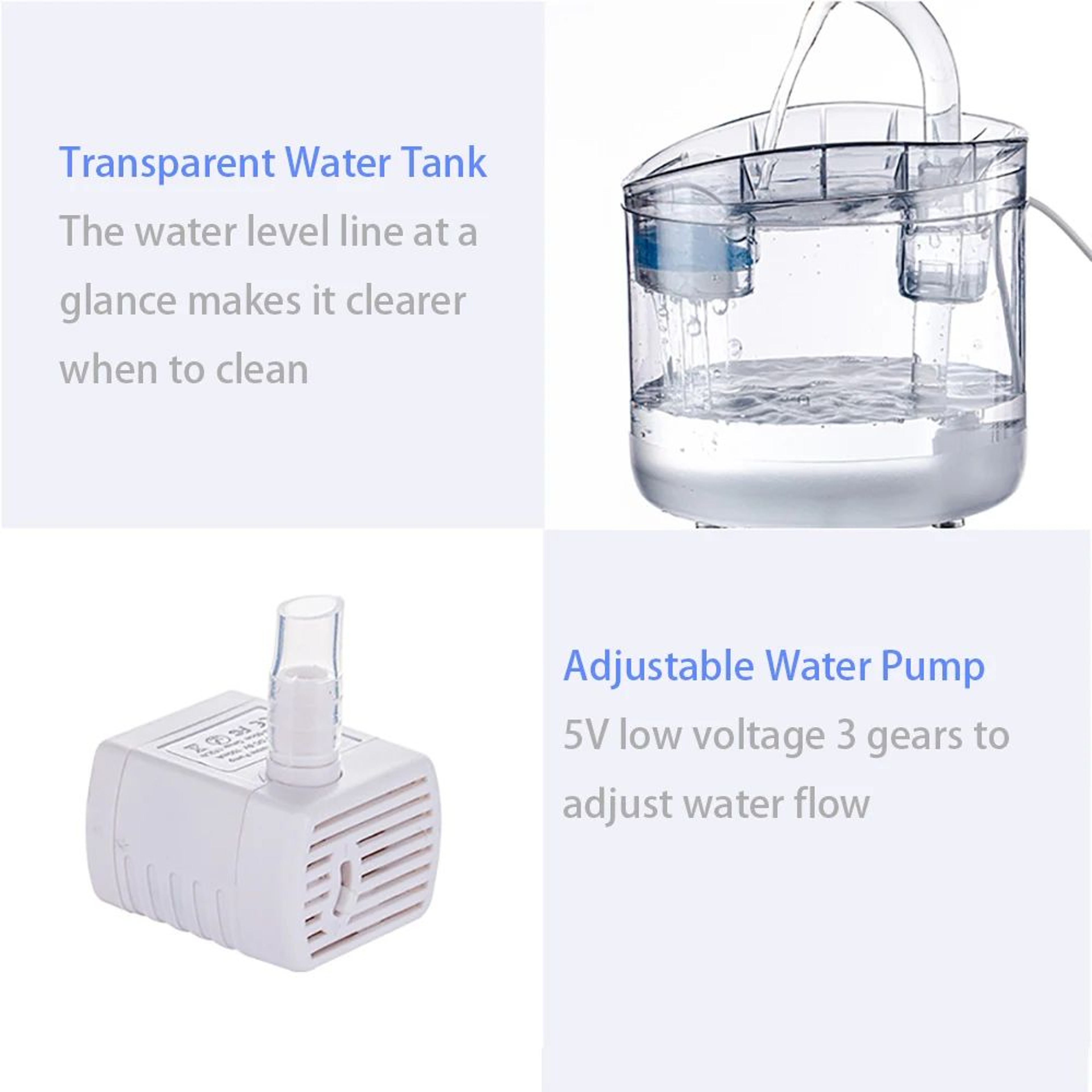 Automatic Pet Water Fountain With Motion Sensor 2L 2