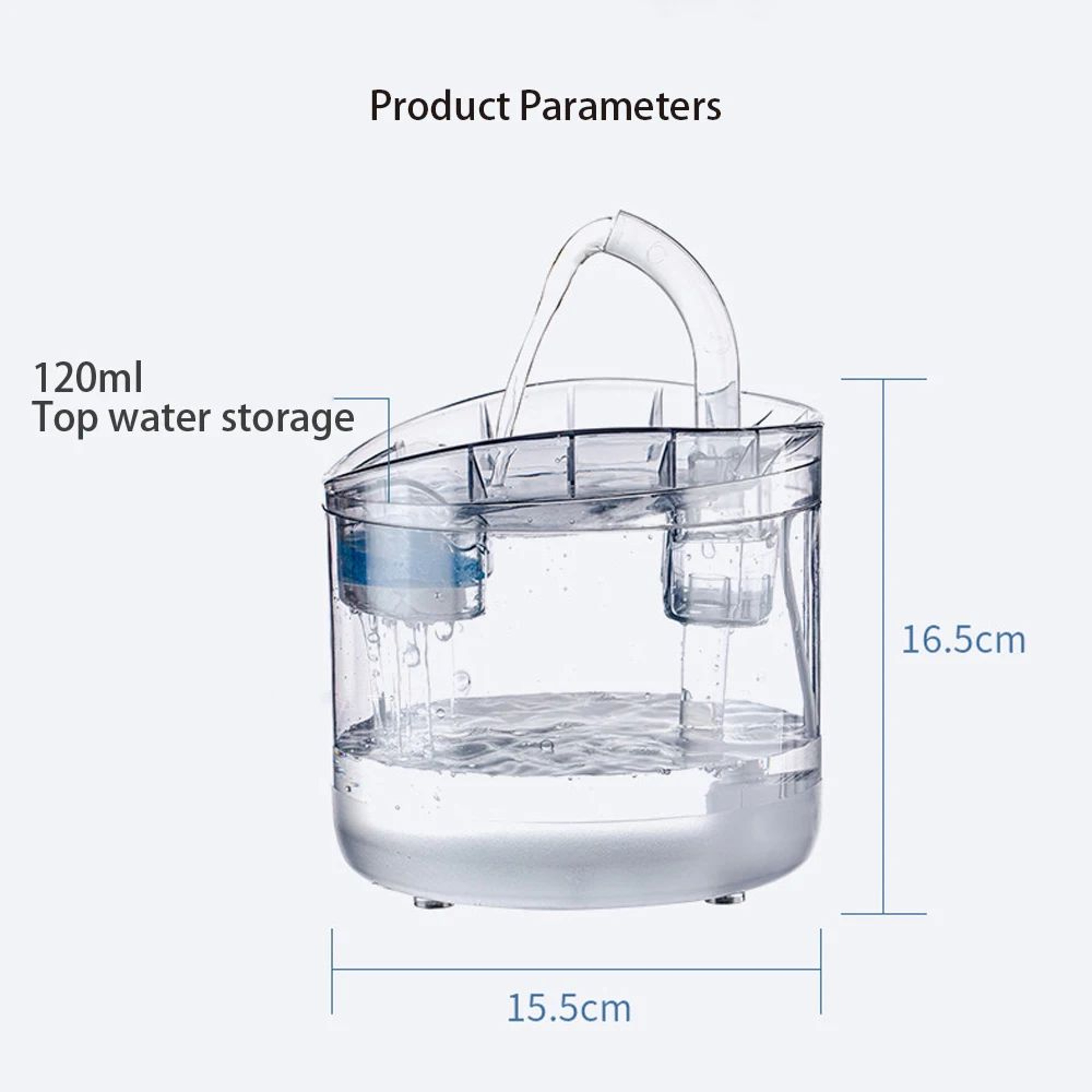 Automatic Pet Water Fountain With Motion Sensor 2L 3