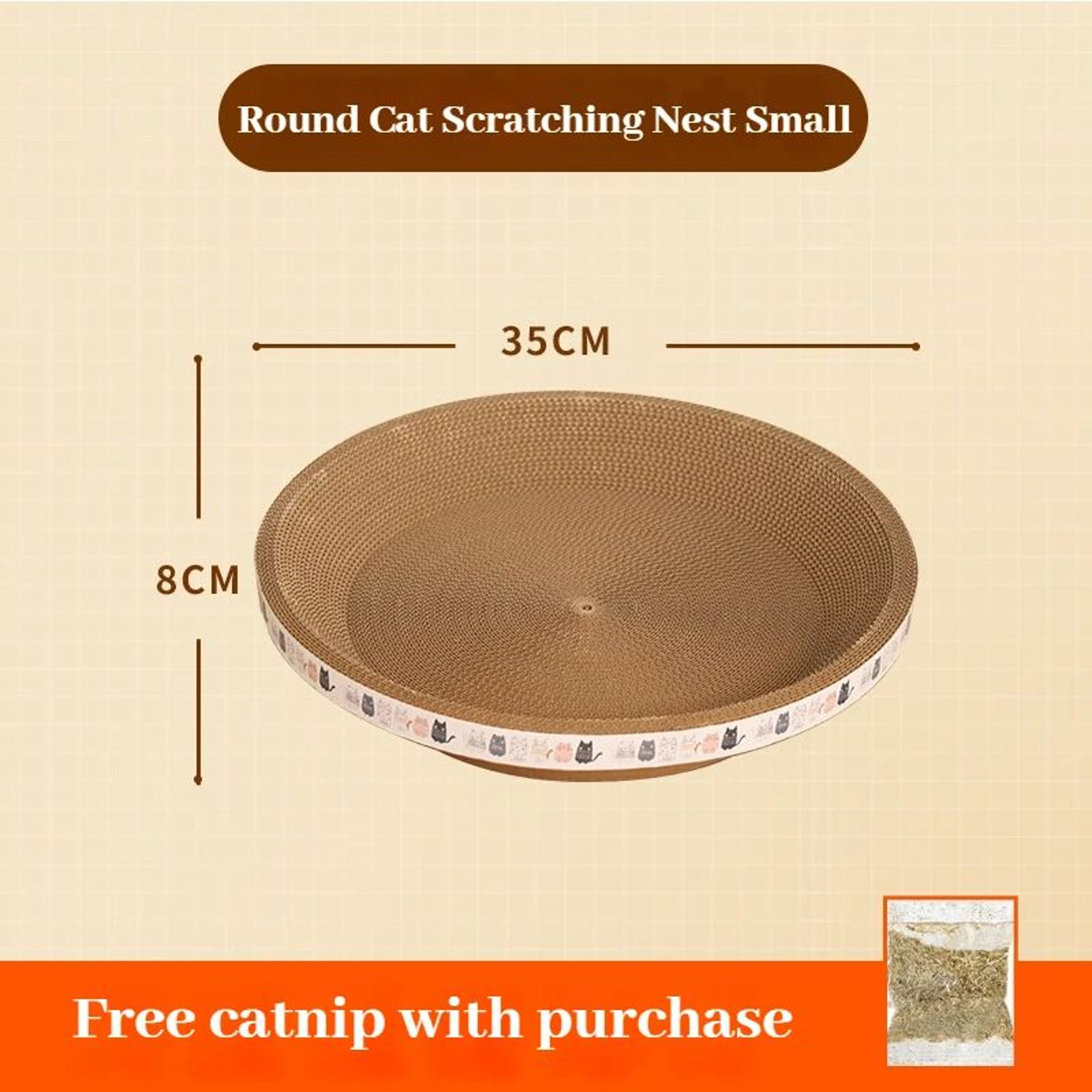 Corrugated Cat Scratching Bed With Catnip Sofa Protector 1