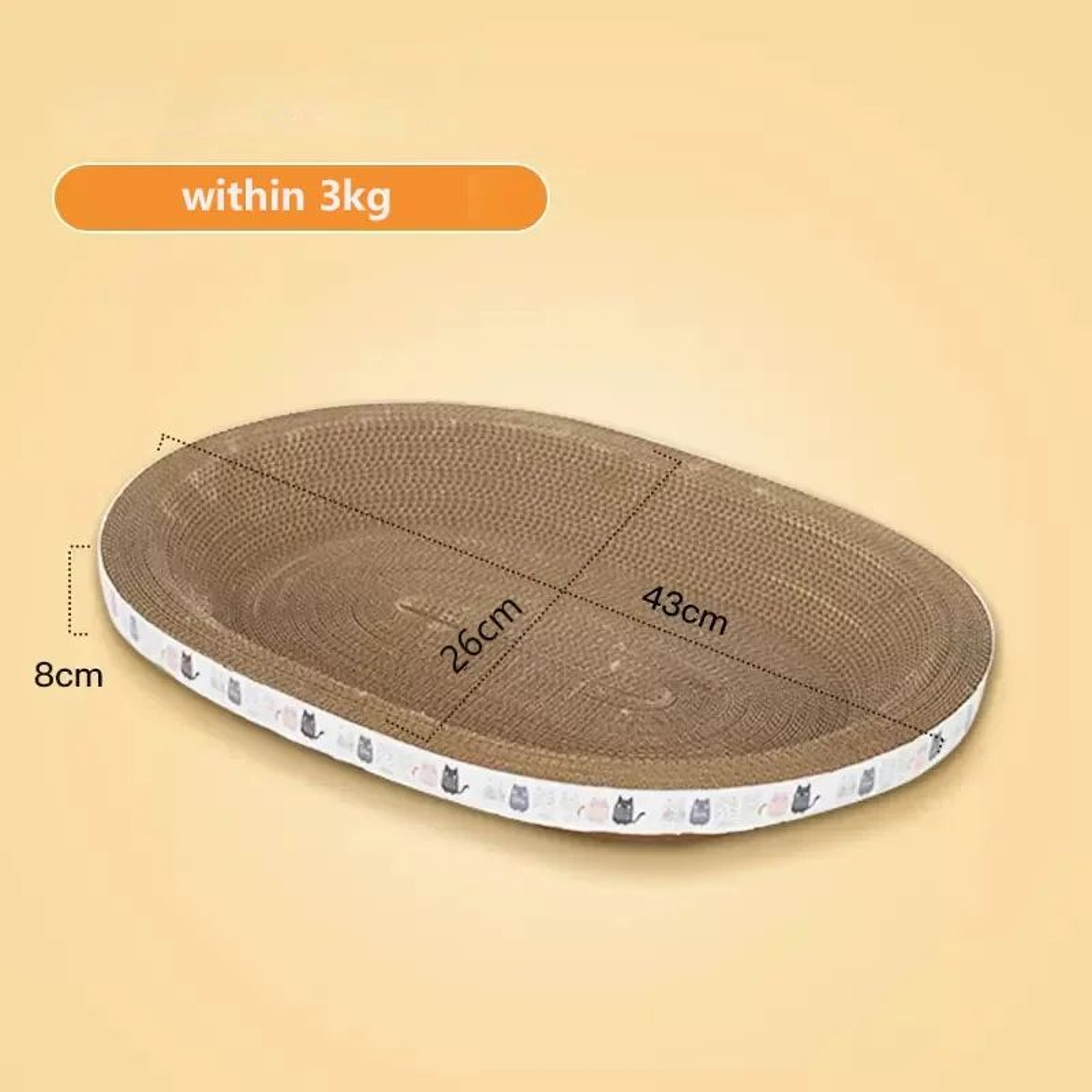 Corrugated Cat Scratching Bed With Catnip Sofa Protector 6