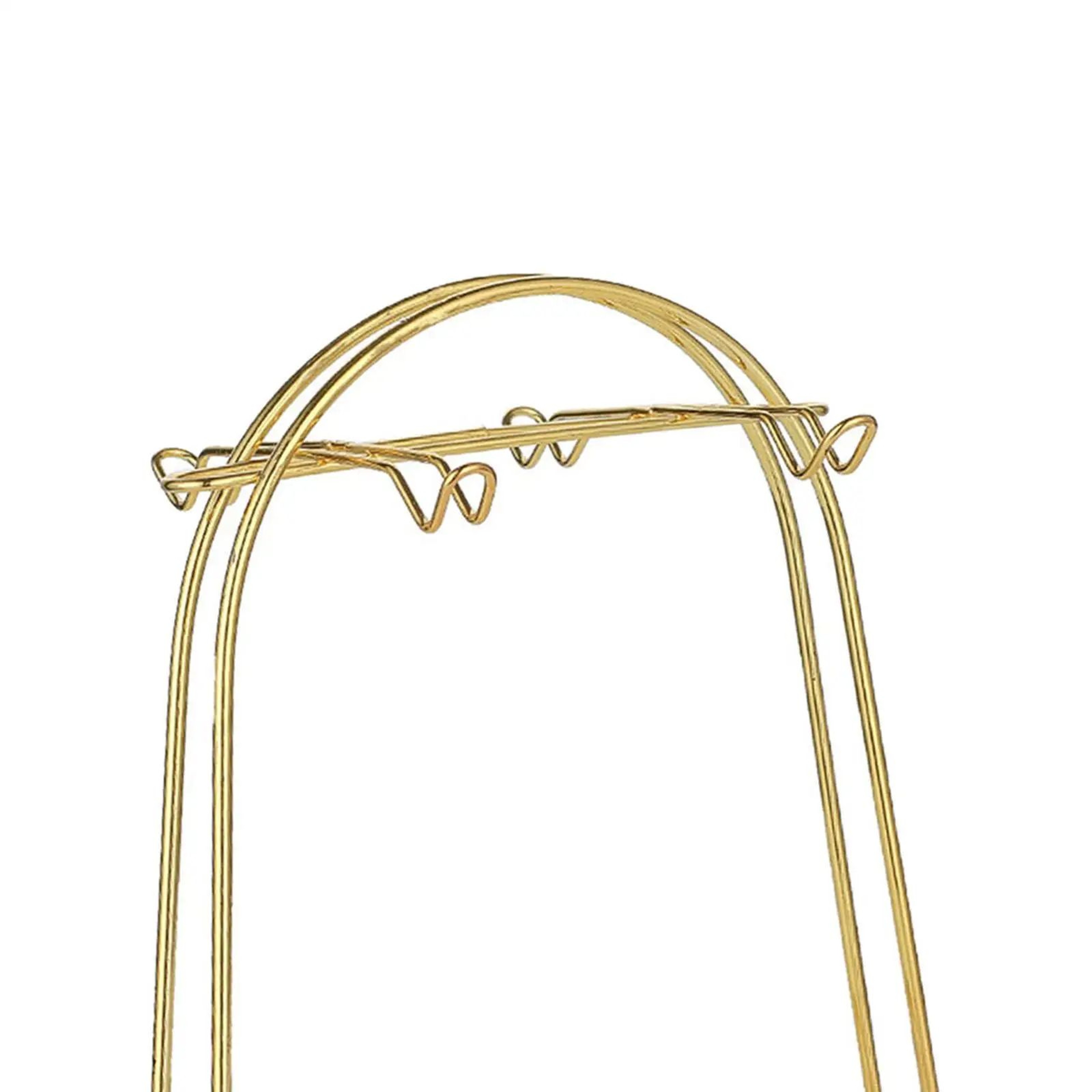 Golden Tea Cup And Saucer Display Stand Rack 4