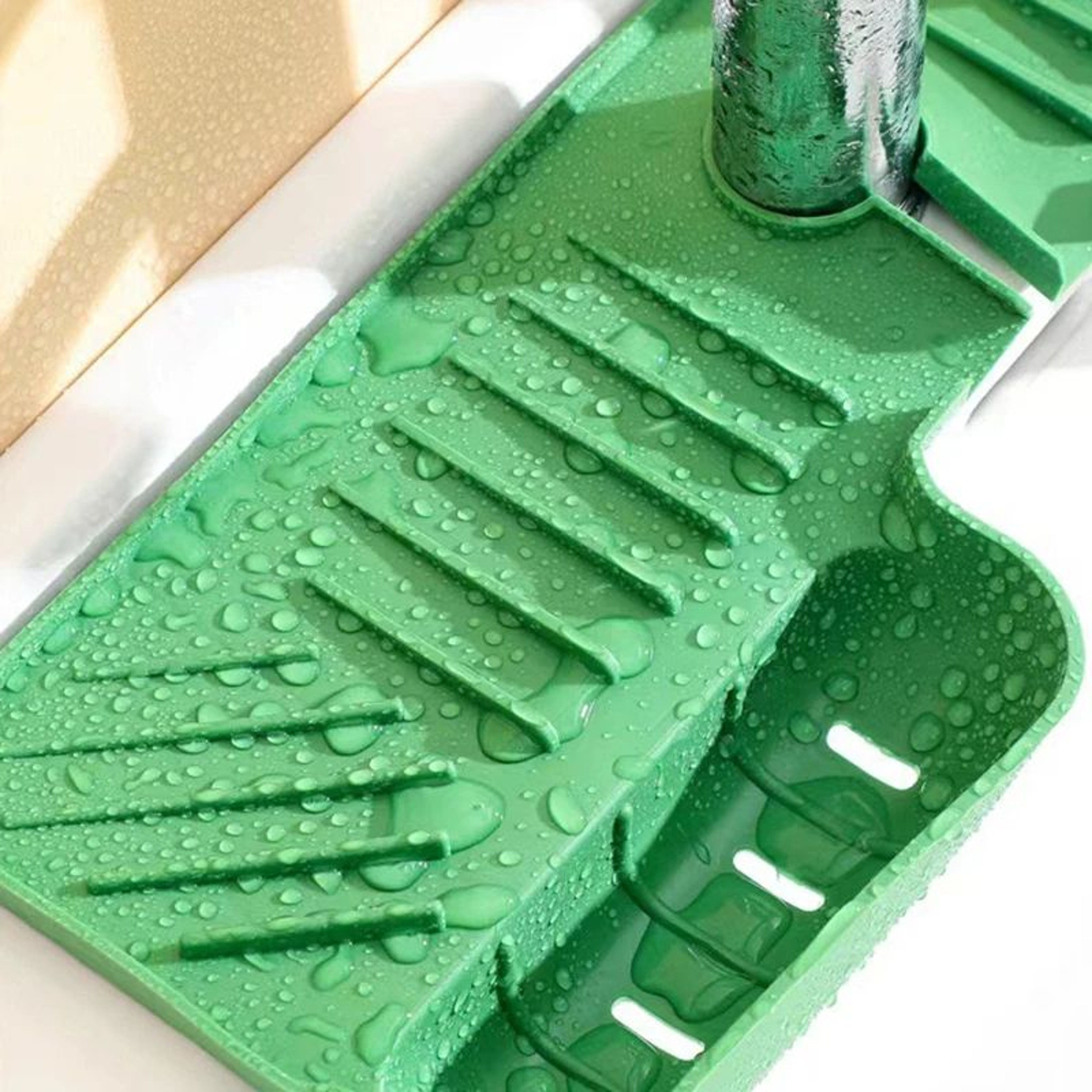 Silicone Sink Splash Guard Mat With Drainage Organizer 2