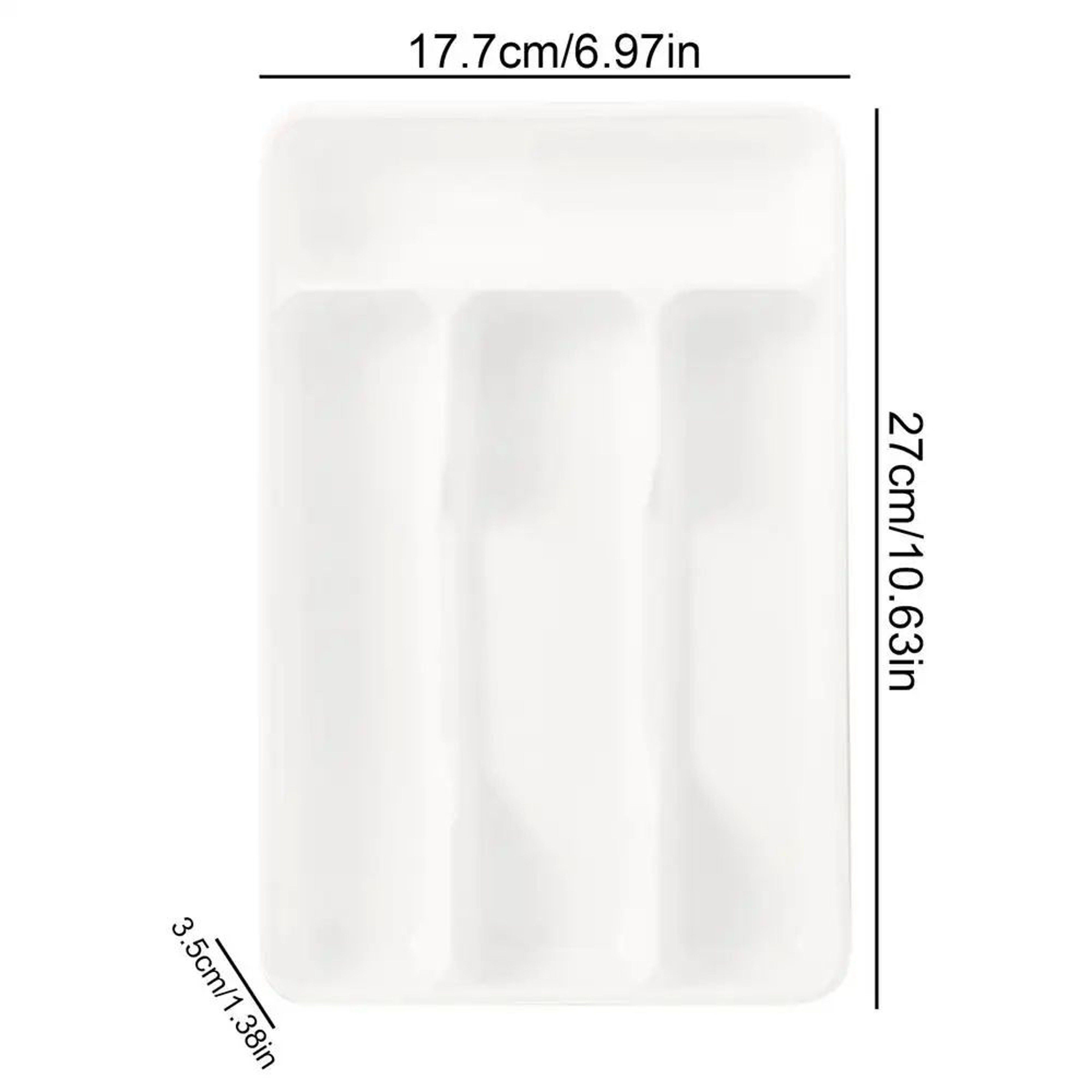 4 Compartment Silverware Organizer Holder 7