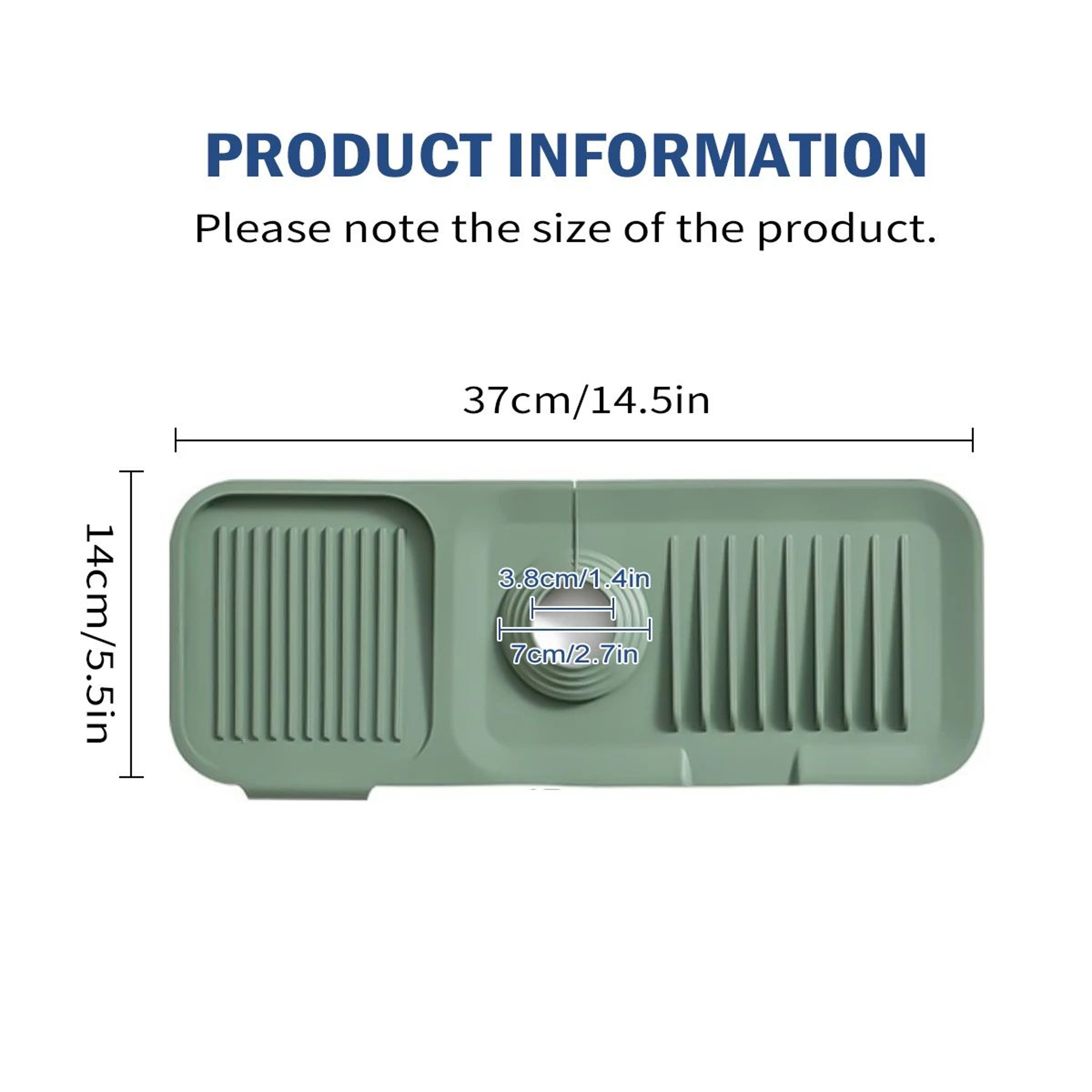 Silicone Sink Splash Guard And Faucet Drip Tray 14