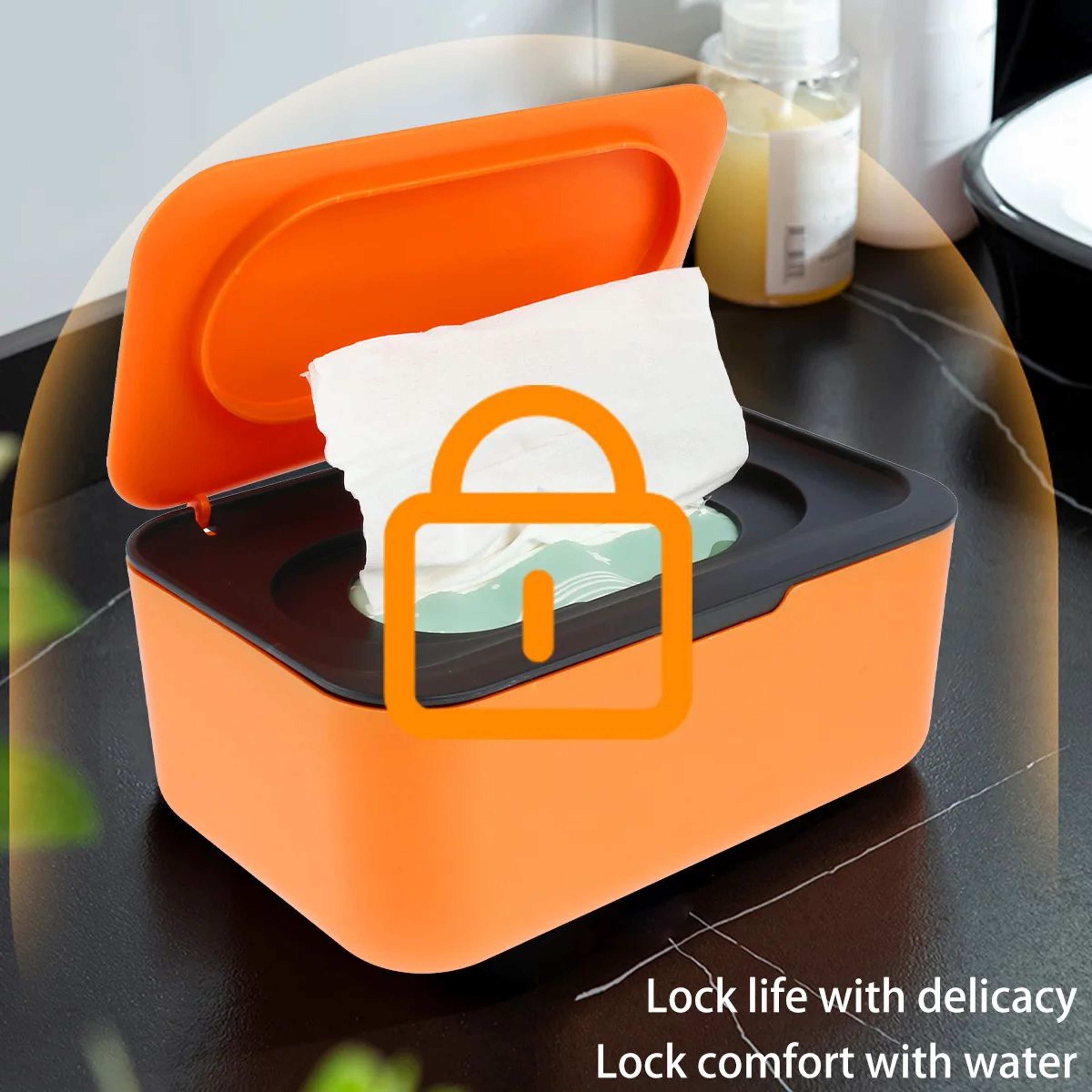Large Capacity Wet Wipes Storage Box With Lid 2