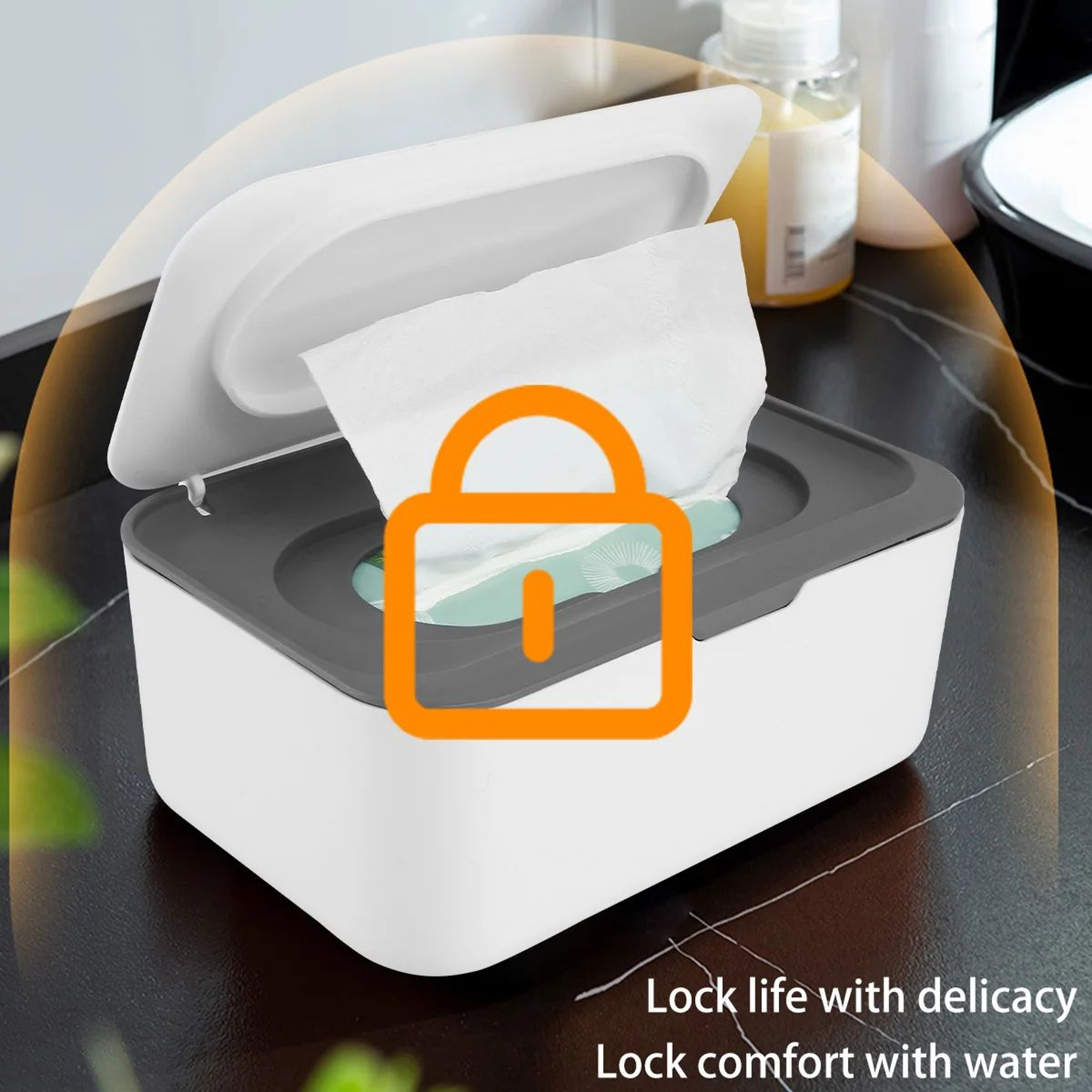 Large Capacity Wet Wipes Storage Box With Lid 7